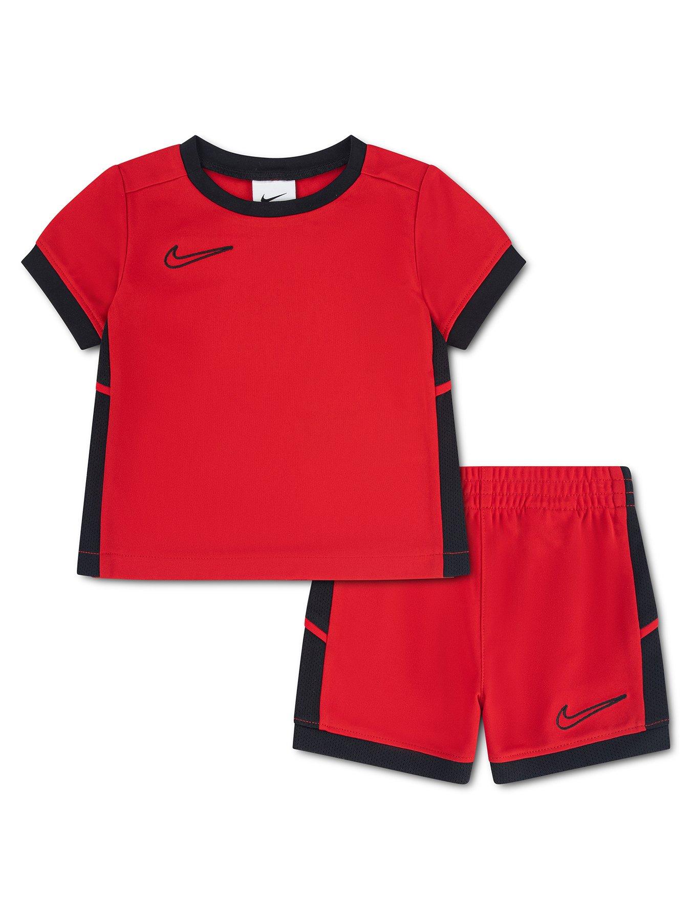 Image 1 of 5 of Nike Younger Boys Dri-FIT Academy T-Shirt and Shorts Set - Red