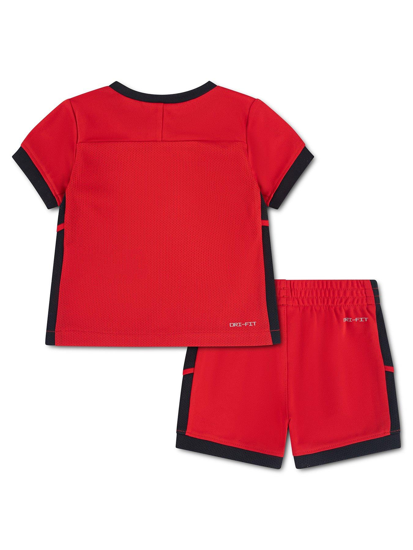 Image 2 of 5 of Nike Younger Boys Dri-FIT Academy T-Shirt and Shorts Set - Red