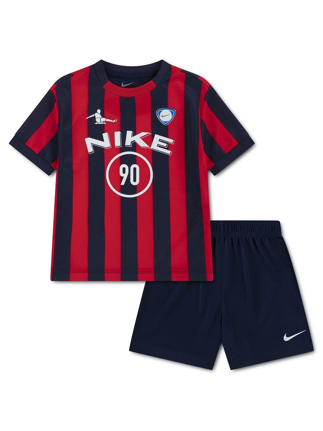 Nike Boys Goal Mode T-Shirt and Shorts Set - Blue