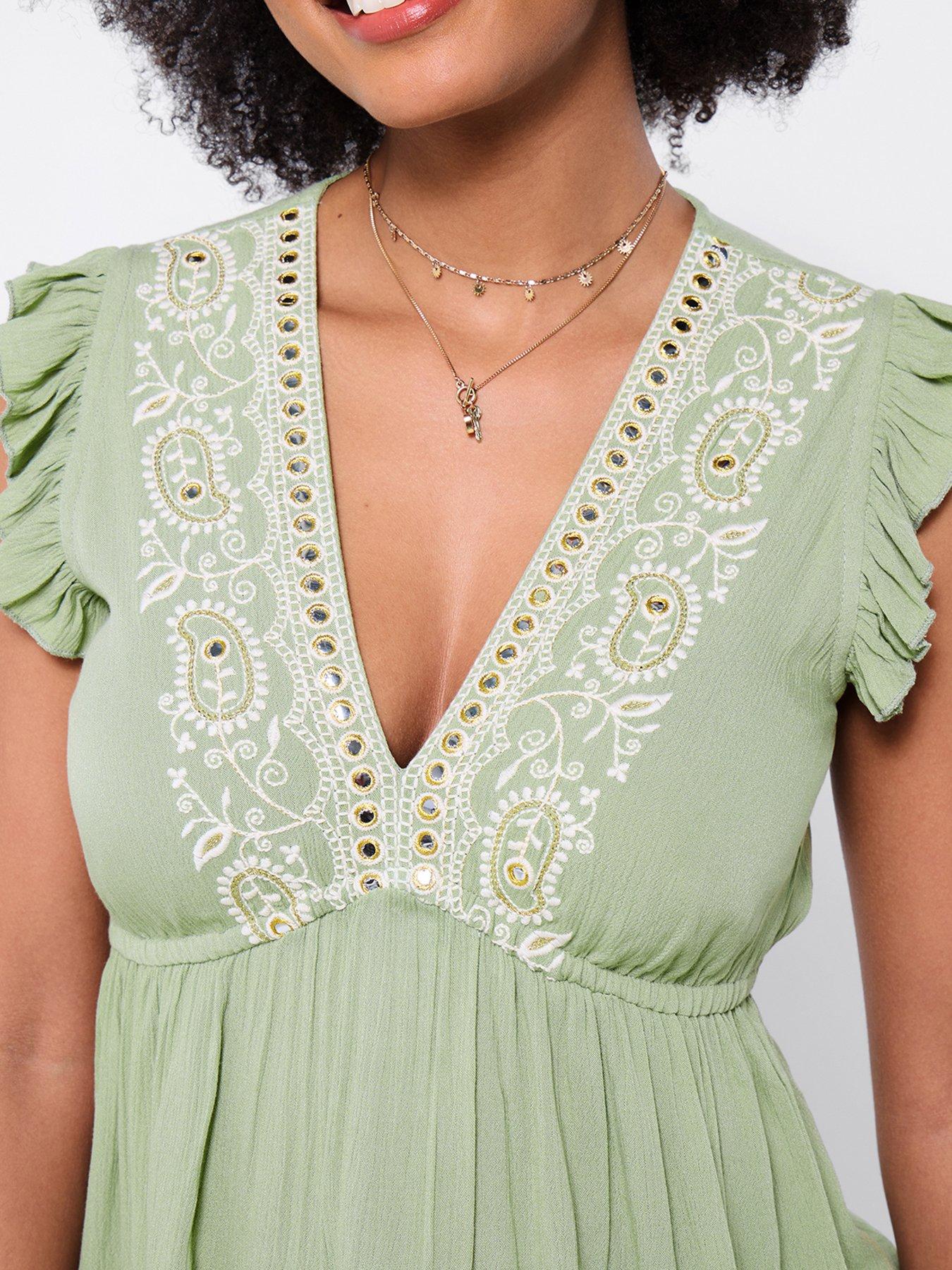  image of joe-browns-francesca-embroidered-top-green