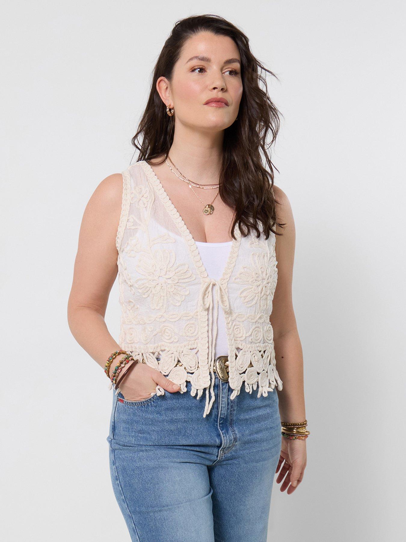 Joe Browns Boho Vibes Waistcoat - Cream