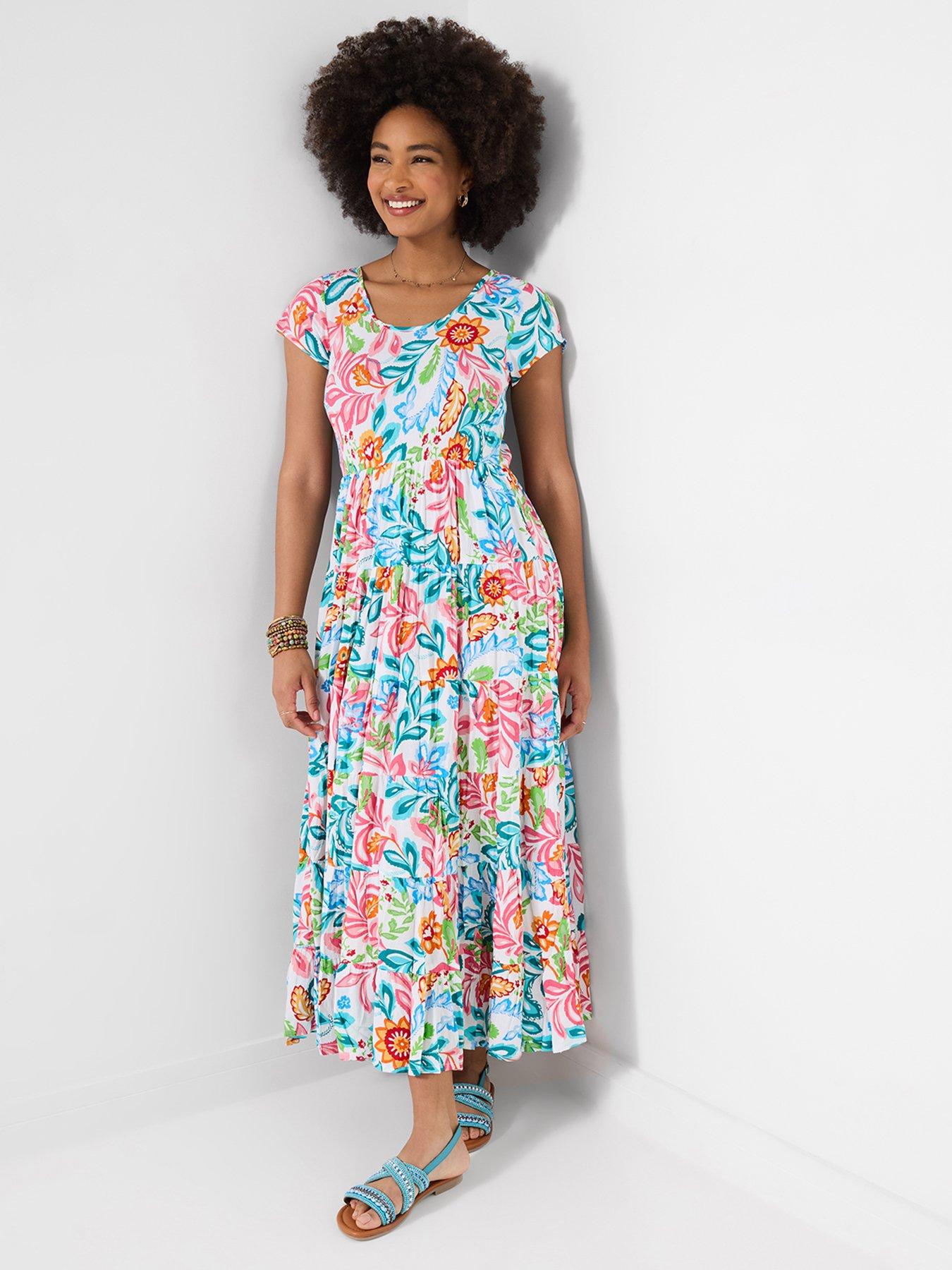 Joe Browns Daydreamer Crinkle Maxi Dress - Multi