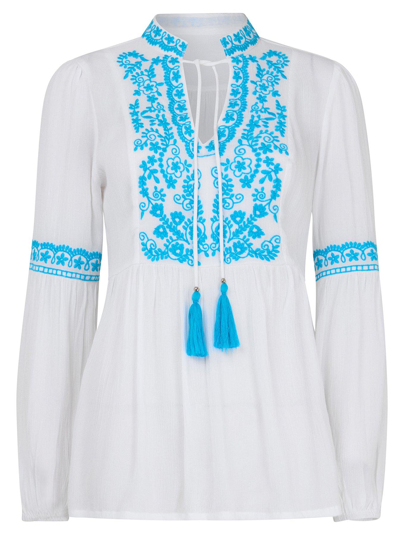 Image 5 of 5 of Joe Browns Favourite Embroidered Tunic Top - White