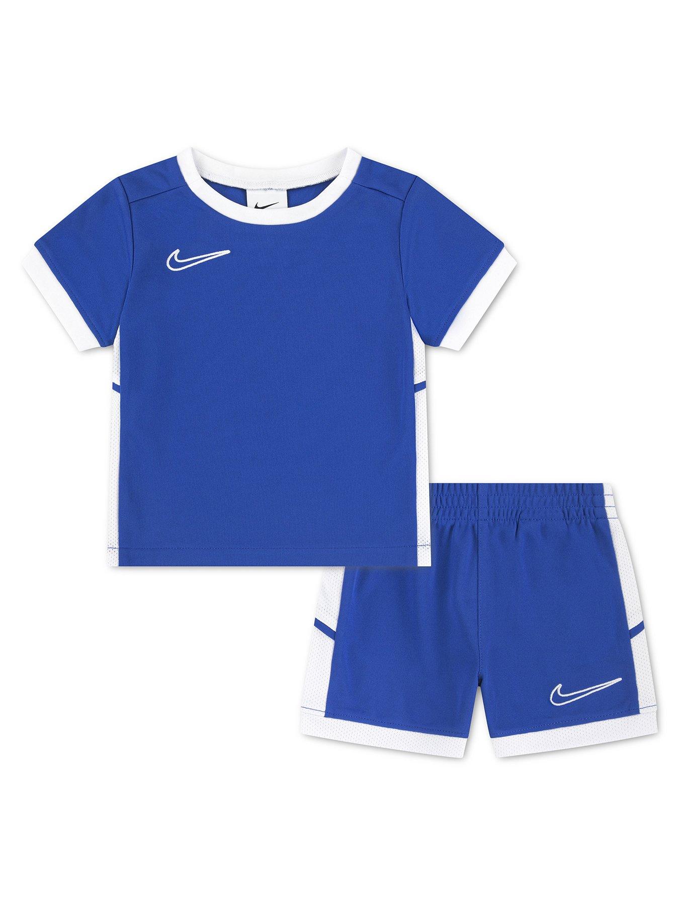 Nike Infant Boys Academy T-Shirt and Shorts Set - Blue