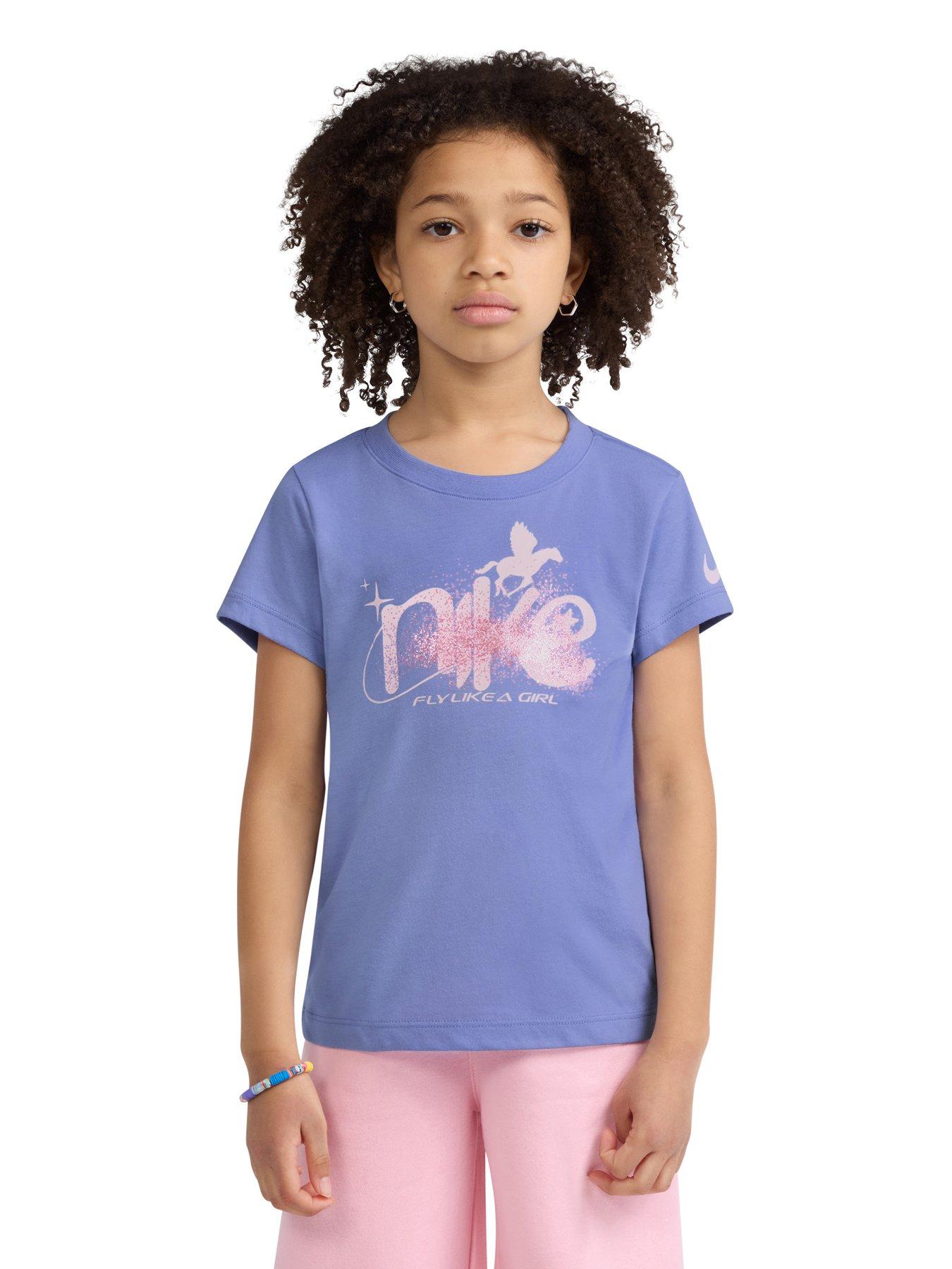 Nike Infant Girls Swoosh T-Shirt - Purple