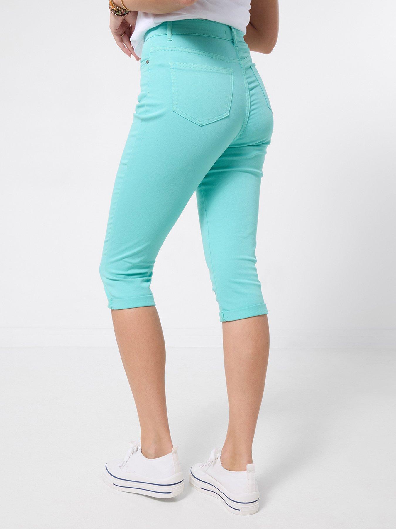 Image 3 of 5 of Joe Browns Spring Gardens Green Capri Pants - Blue
