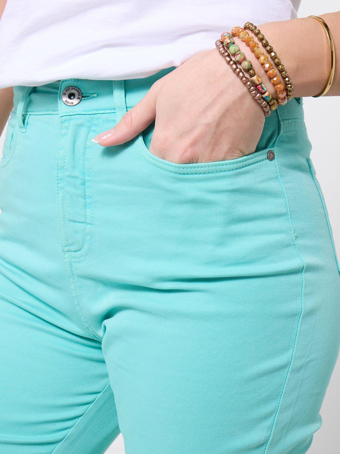 Image 4 of 5 of Joe Browns Spring Gardens Green Capri Pants - Blue