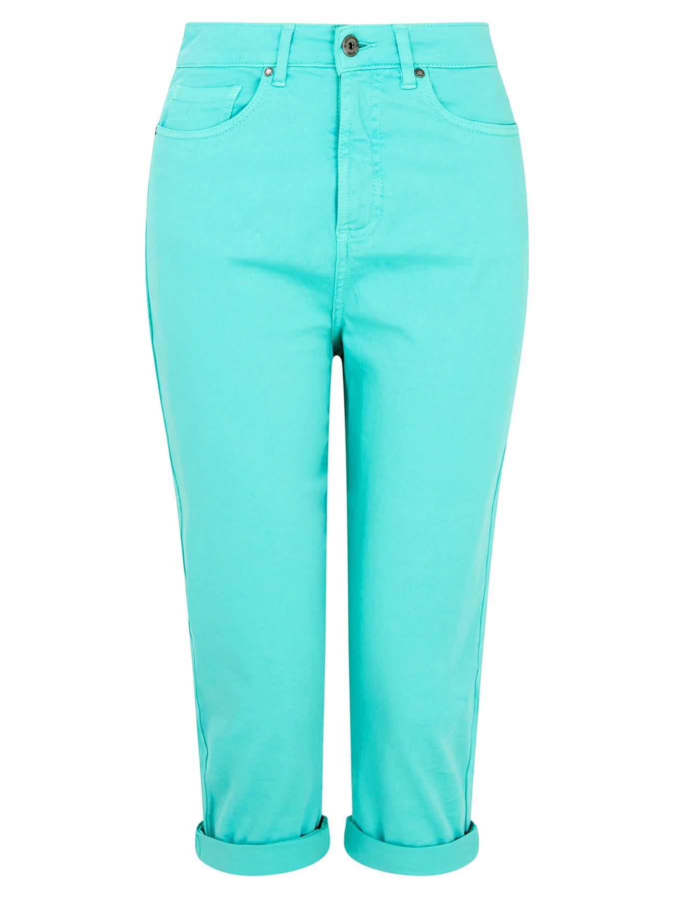 Image 5 of 5 of Joe Browns Spring Gardens Green Capri Pants - Blue