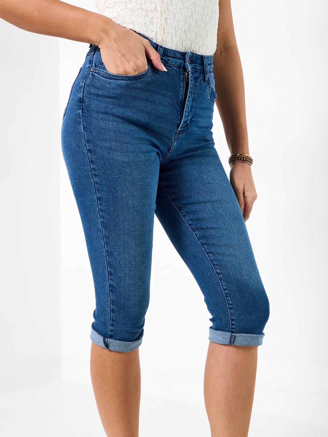 Image 1 of 7 of Joe Browns Lexie Denim Capri Pants - Blue