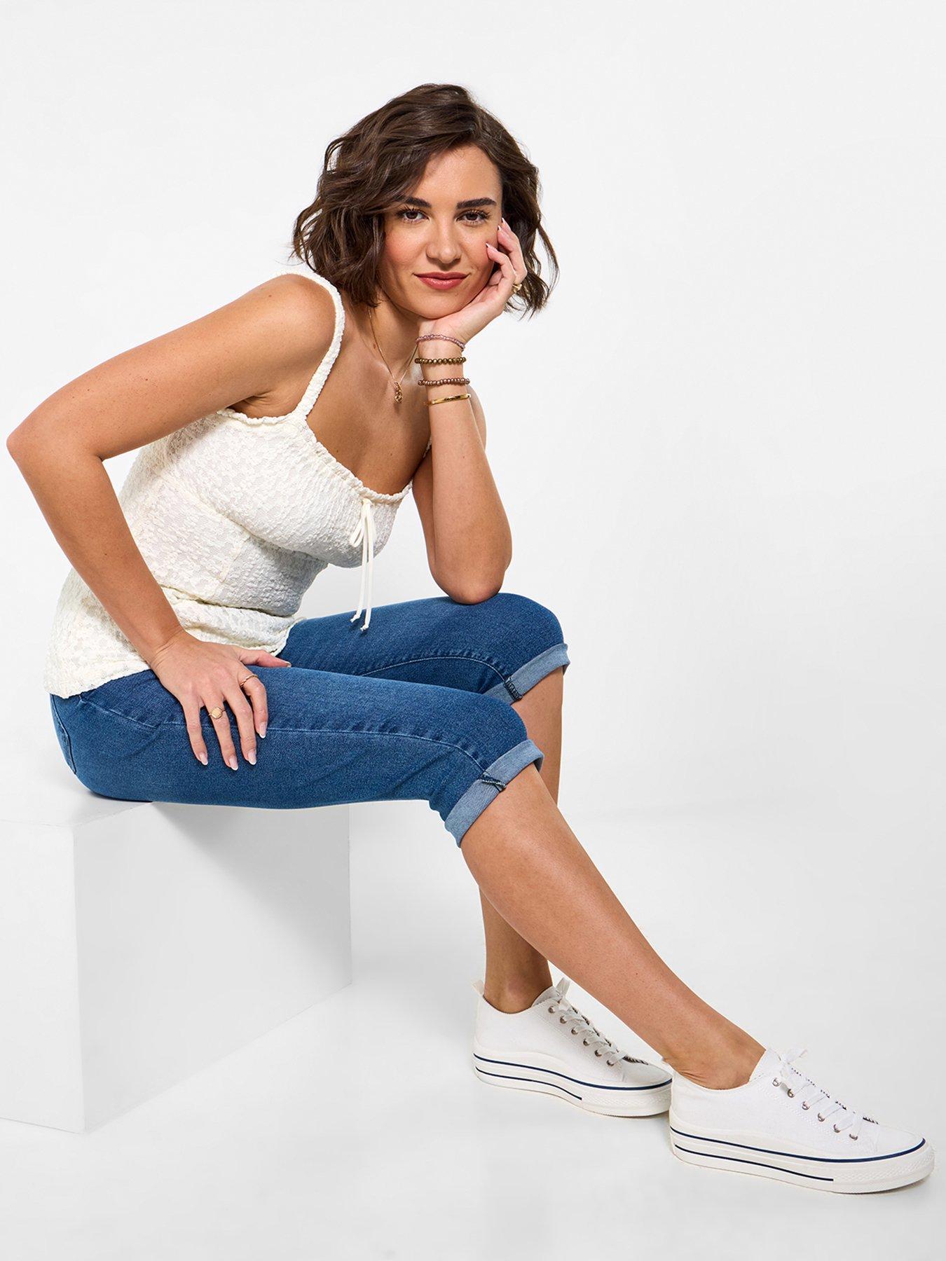 Image 5 of 7 of Joe Browns Lexie Denim Capri Pants - Blue
