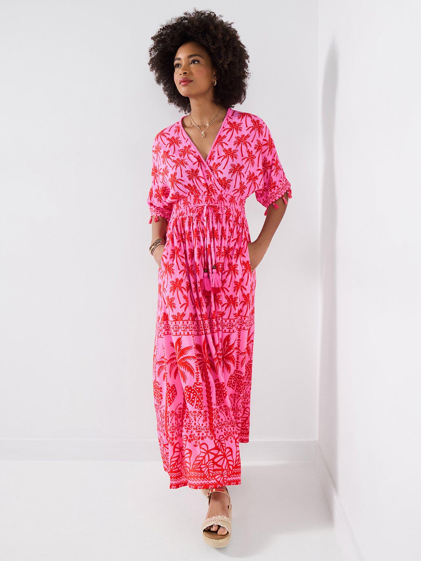 Image 3 of 5 of Joe Browns Perfect Palms Maxi Dress - Pink