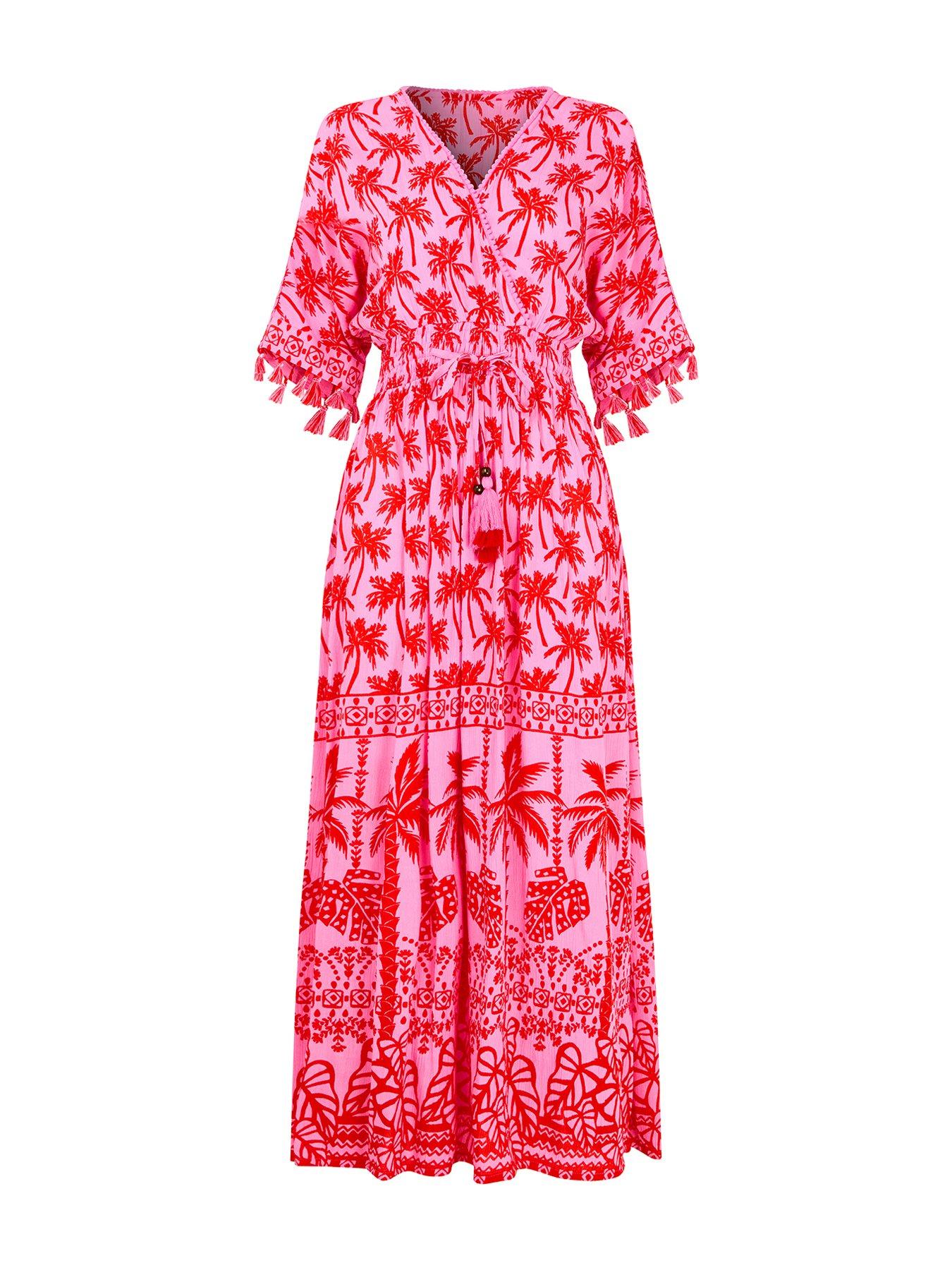 Image 5 of 5 of Joe Browns Perfect Palms Maxi Dress - Pink