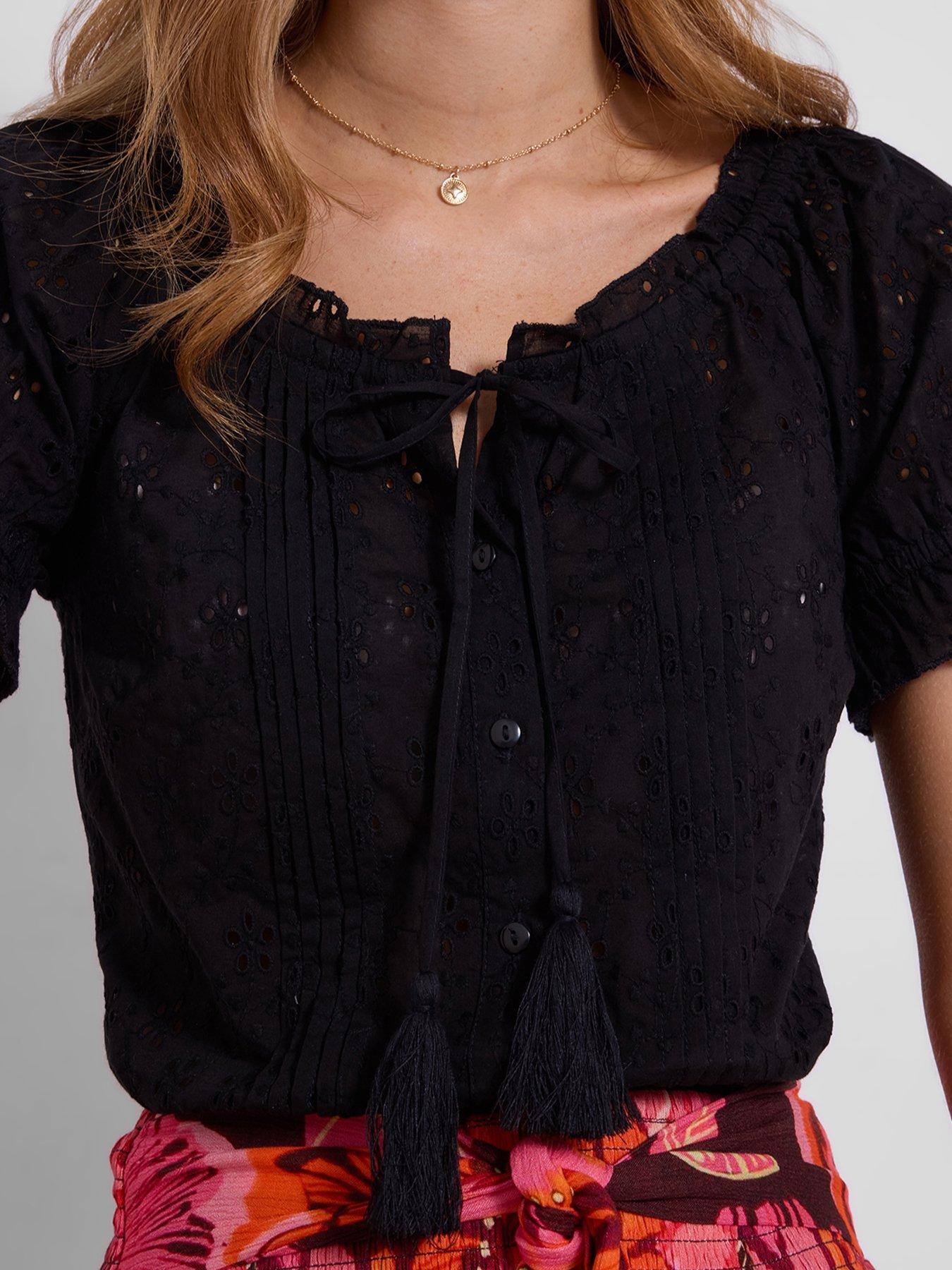 Image 3 of 5 of Joe Browns Beautiful Broderie Top - Black