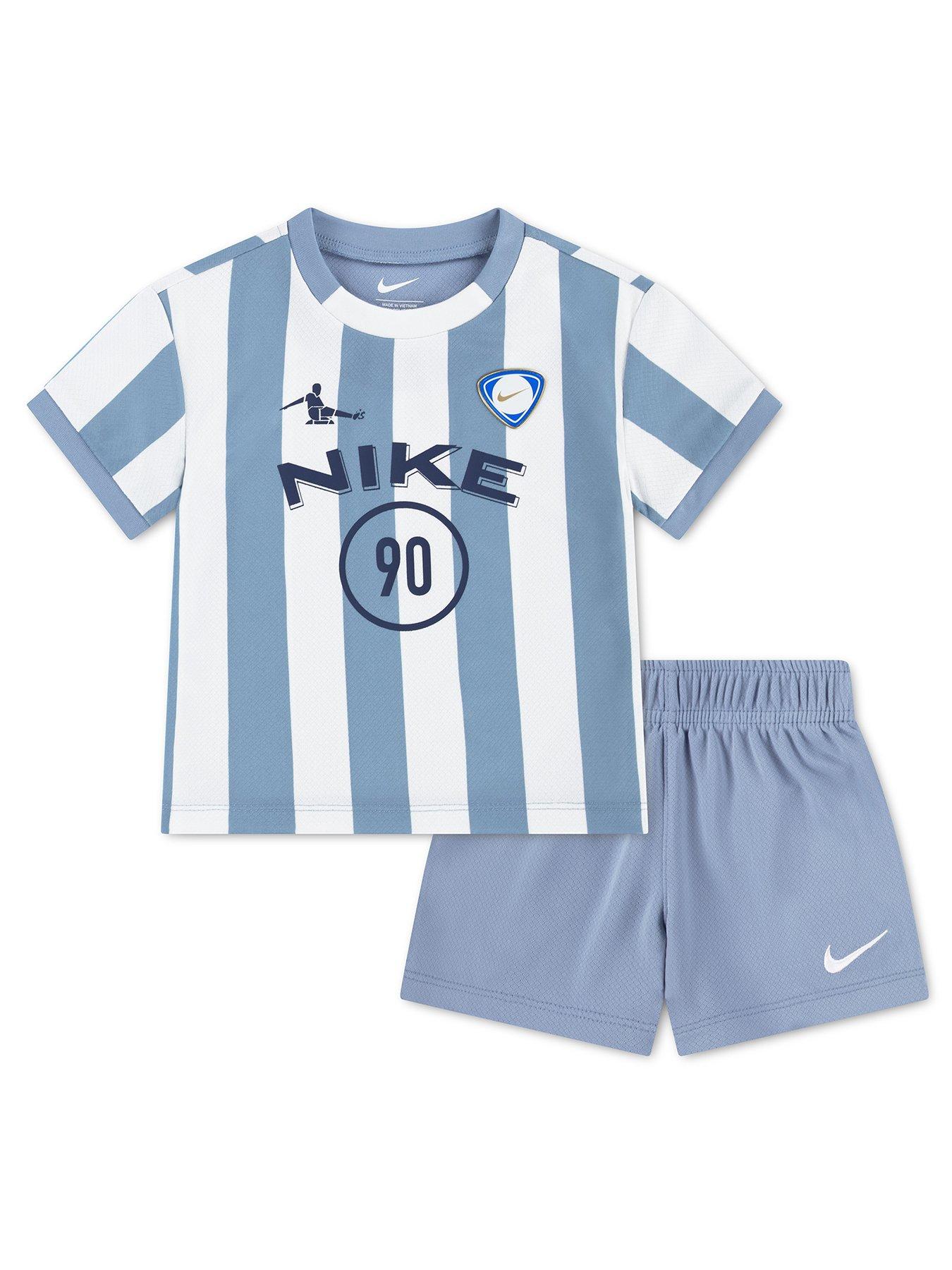 Nike Infant Boys Goal Mode T-Shirt and Shorts Set - Blue
