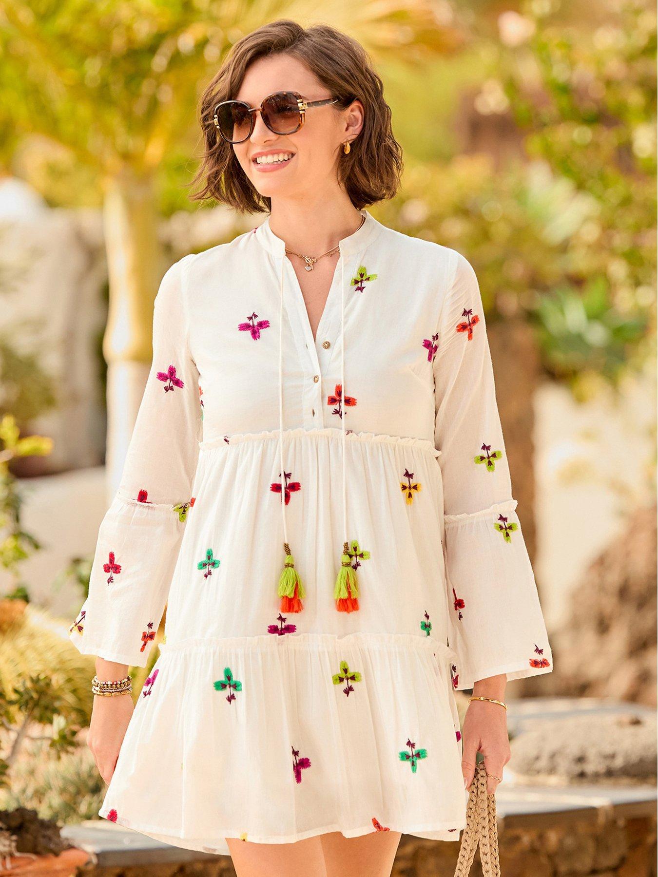Joe Browns Fabulous And Free Boho Tunic Dress - White