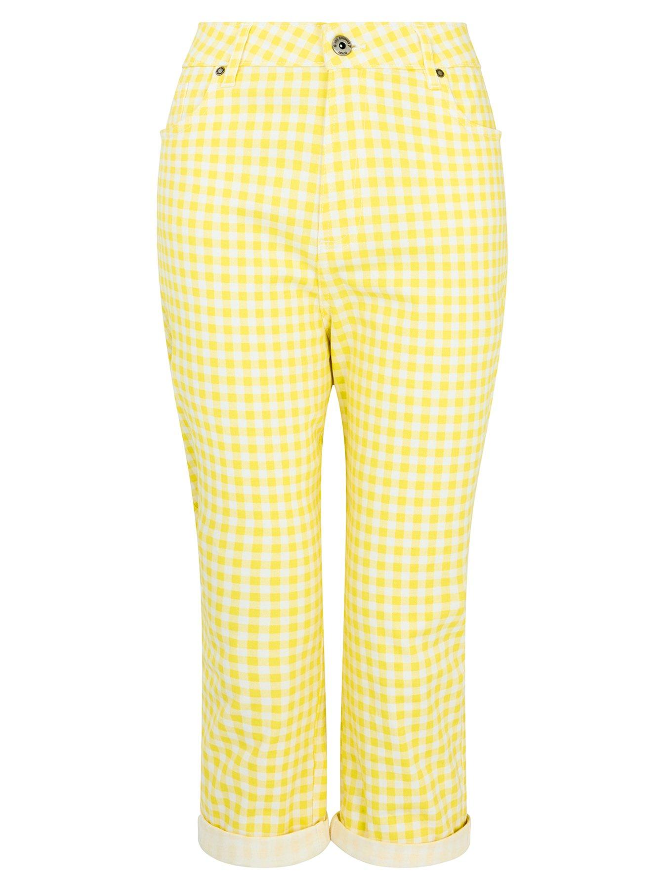 Image 6 of 6 of Joe Browns Summer Sunshine Gingham Capri Pants - Yellow