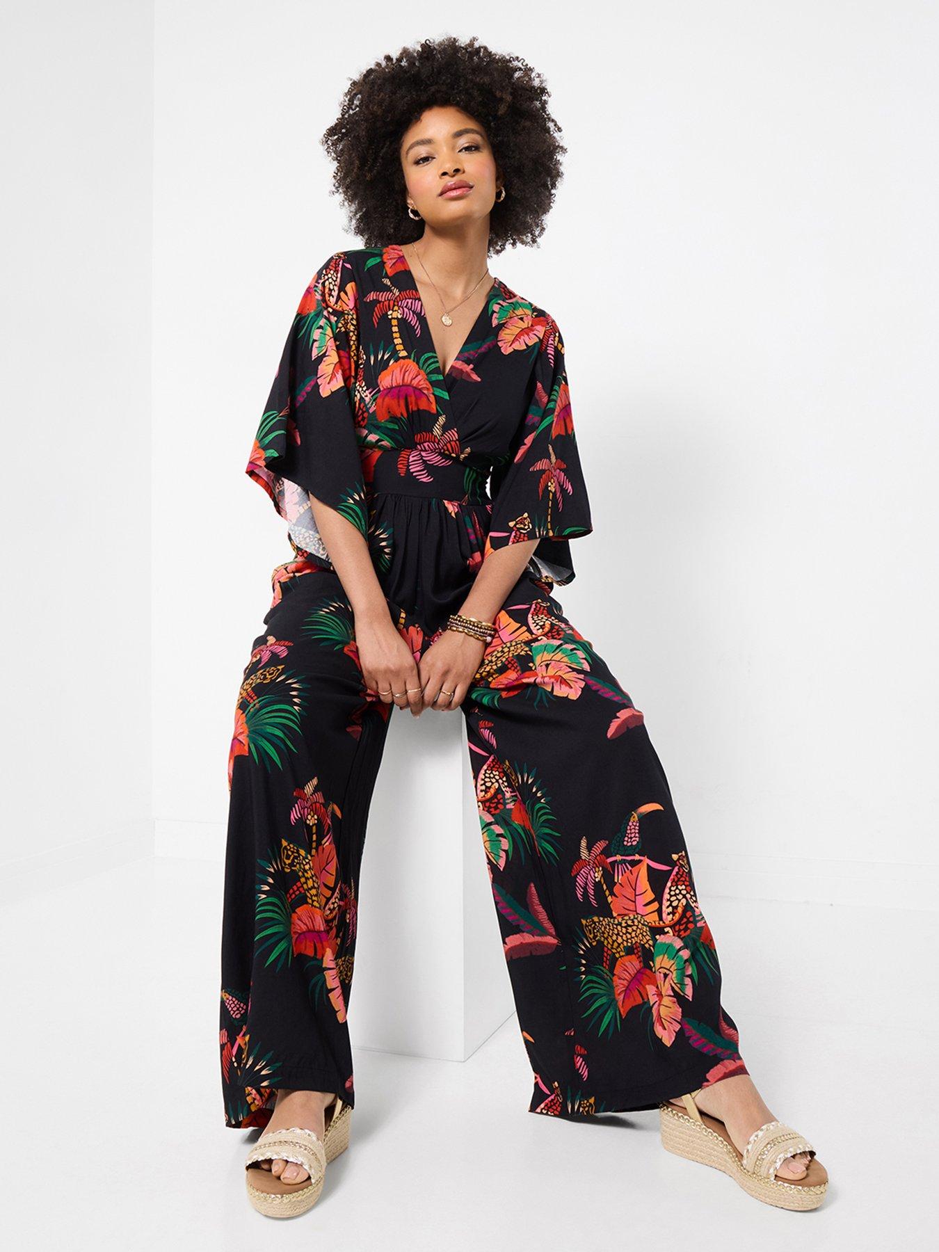 Image 1 of 5 of Joe Browns Tropical Paradise Jumpsuit - Black