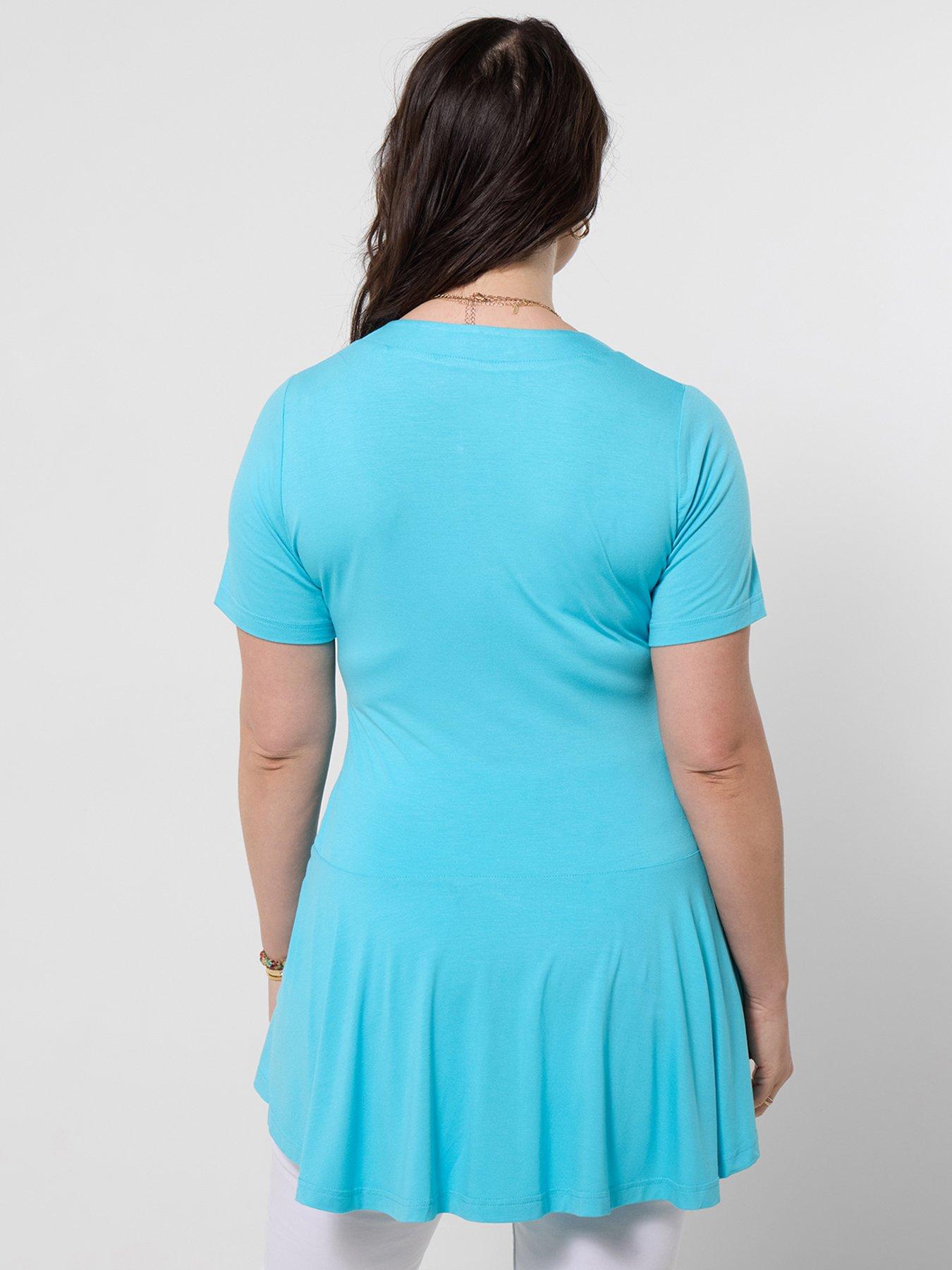  image of joe-browns-elsie-jersey-tunic-top-blue