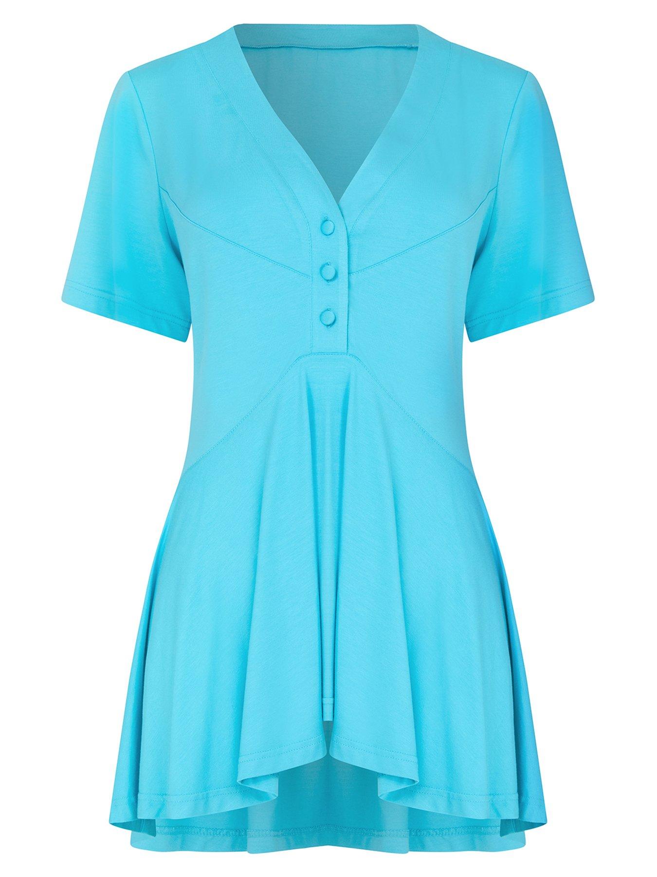  image of joe-browns-elsie-jersey-tunic-top-blue