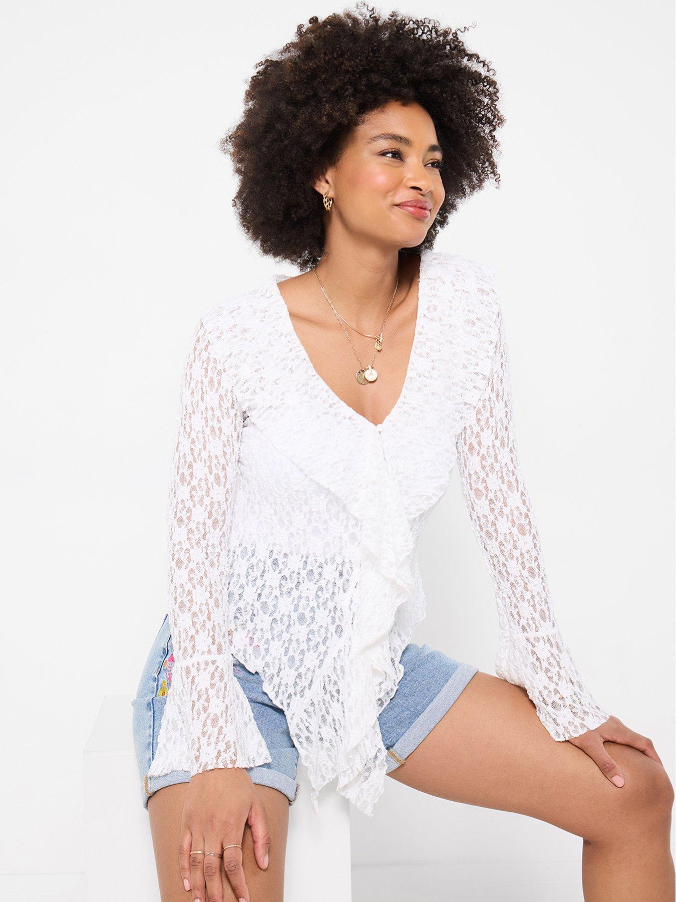 Image 3 of 5 of Joe Browns Loretta Lace Button Through Top