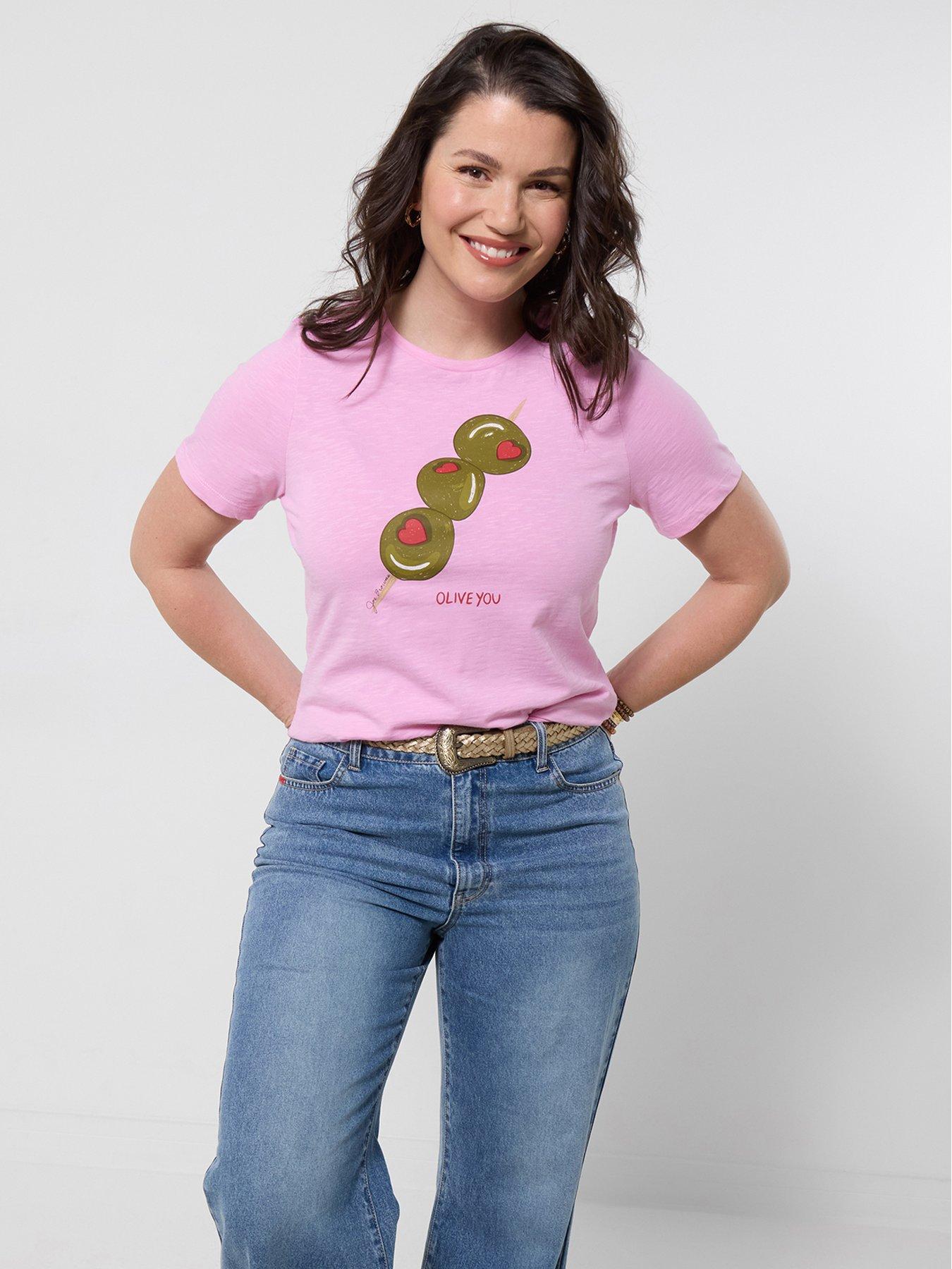 Joe Browns Olive You Tee - Pink