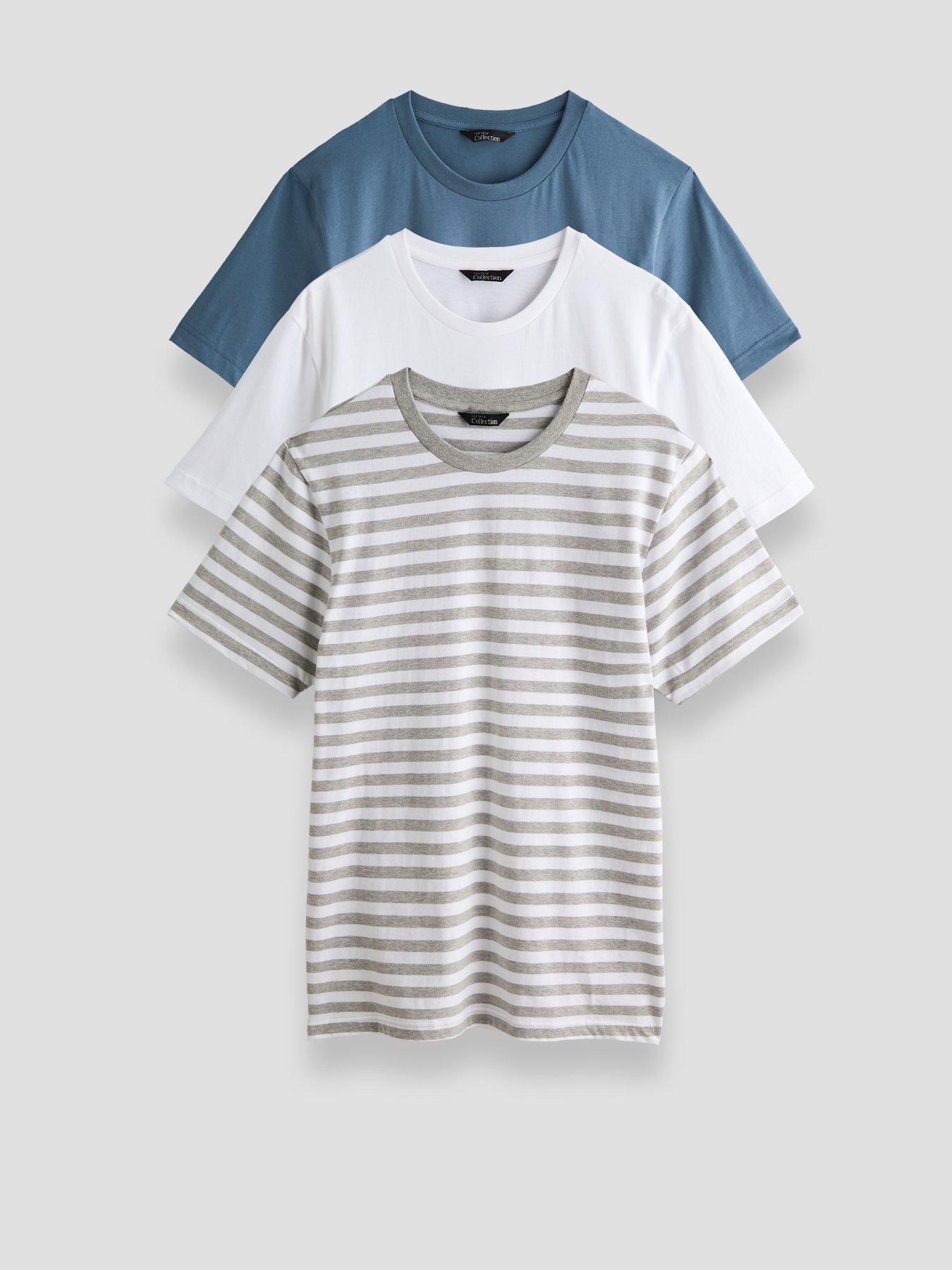 Image 1 of 7 of The Very Collection 3 Pack Pure Cotton Short Sleeve T-Shirts - Multi