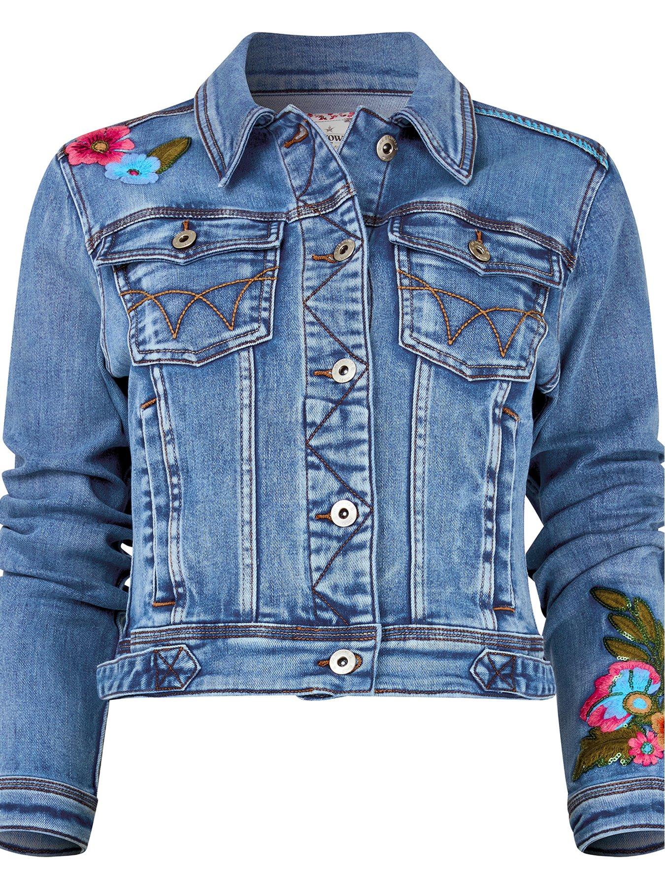 Image 5 of 6 of Joe Browns Enchanting Embroidered Elephant Denim Jacket