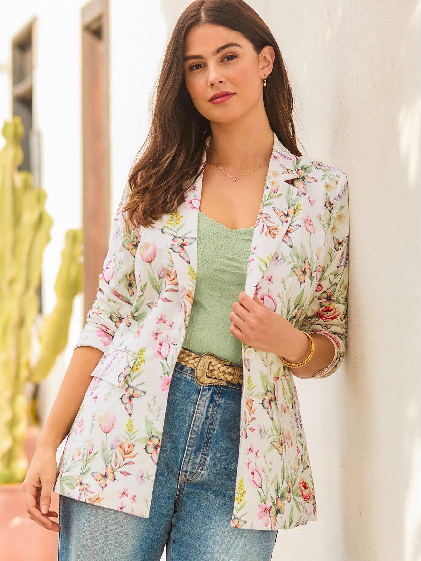 Joe Browns Beautiful Butterfly Linen Blend Jacket