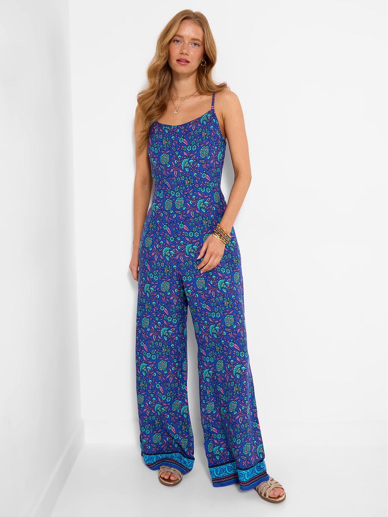 Joe Browns Eden Printed Jumpsuit - Blue