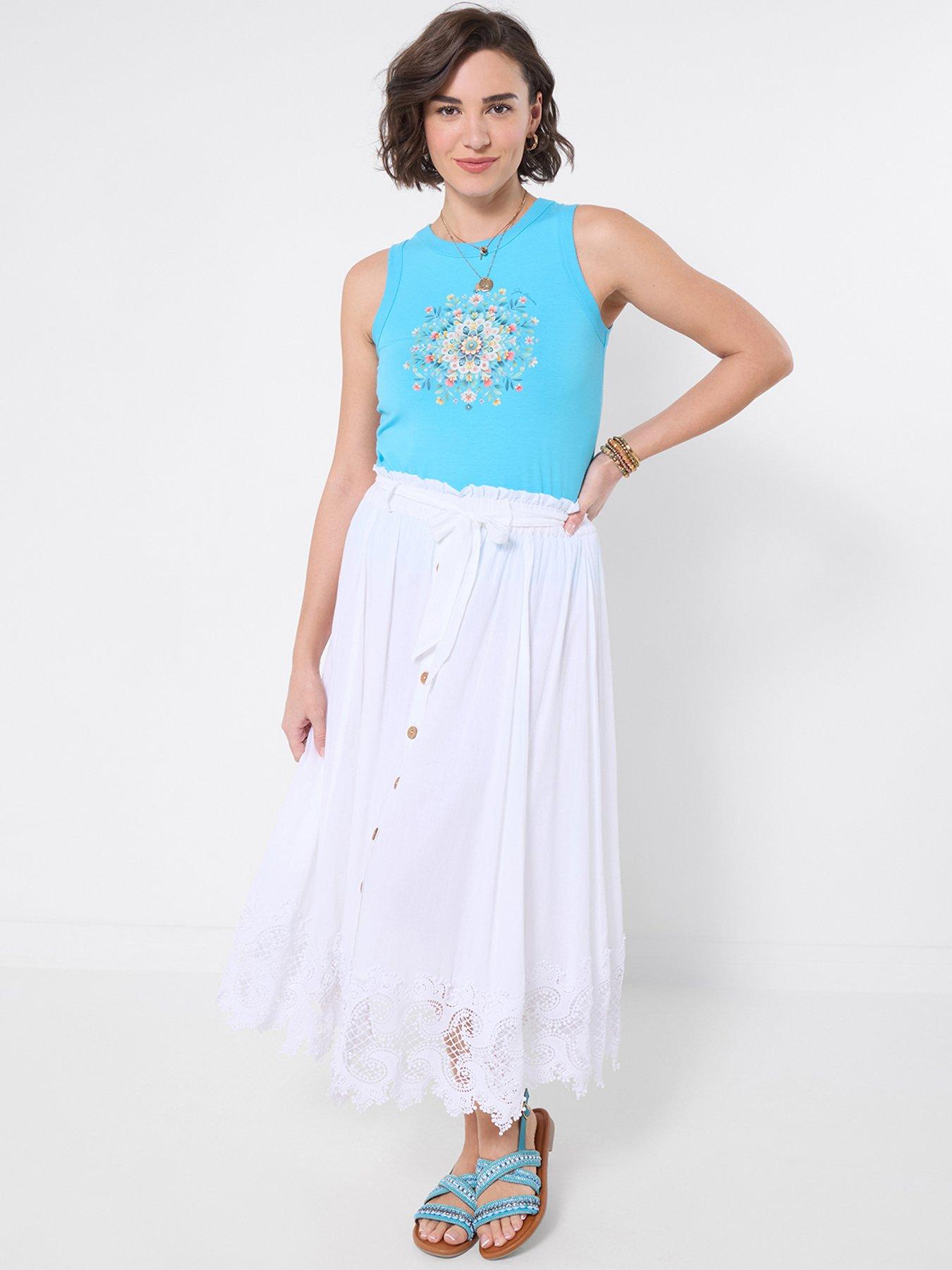 Image 3 of 5 of Joe Browns Summer Florals Vest - Blue
