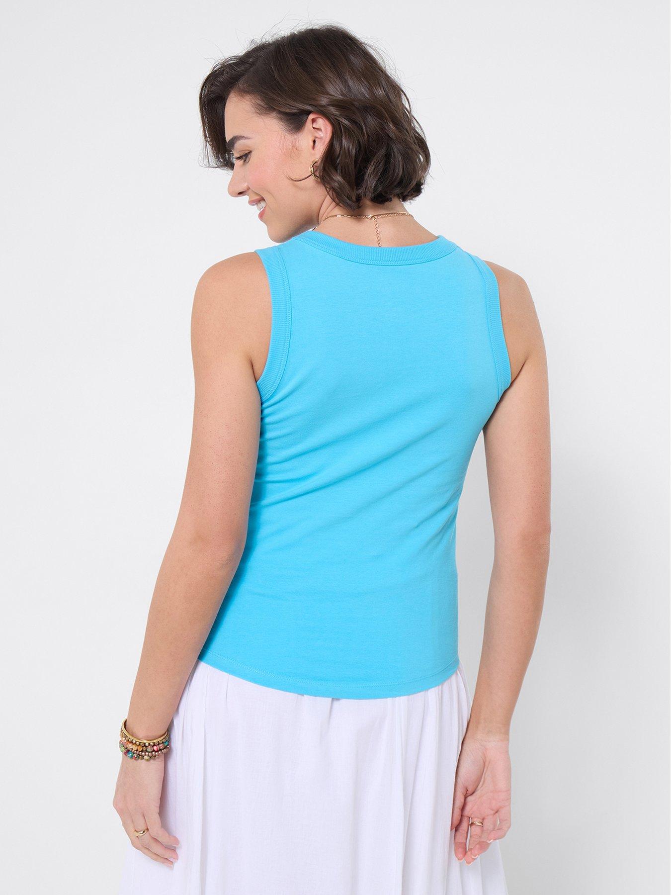 Image 4 of 5 of Joe Browns Summer Florals Vest - Blue
