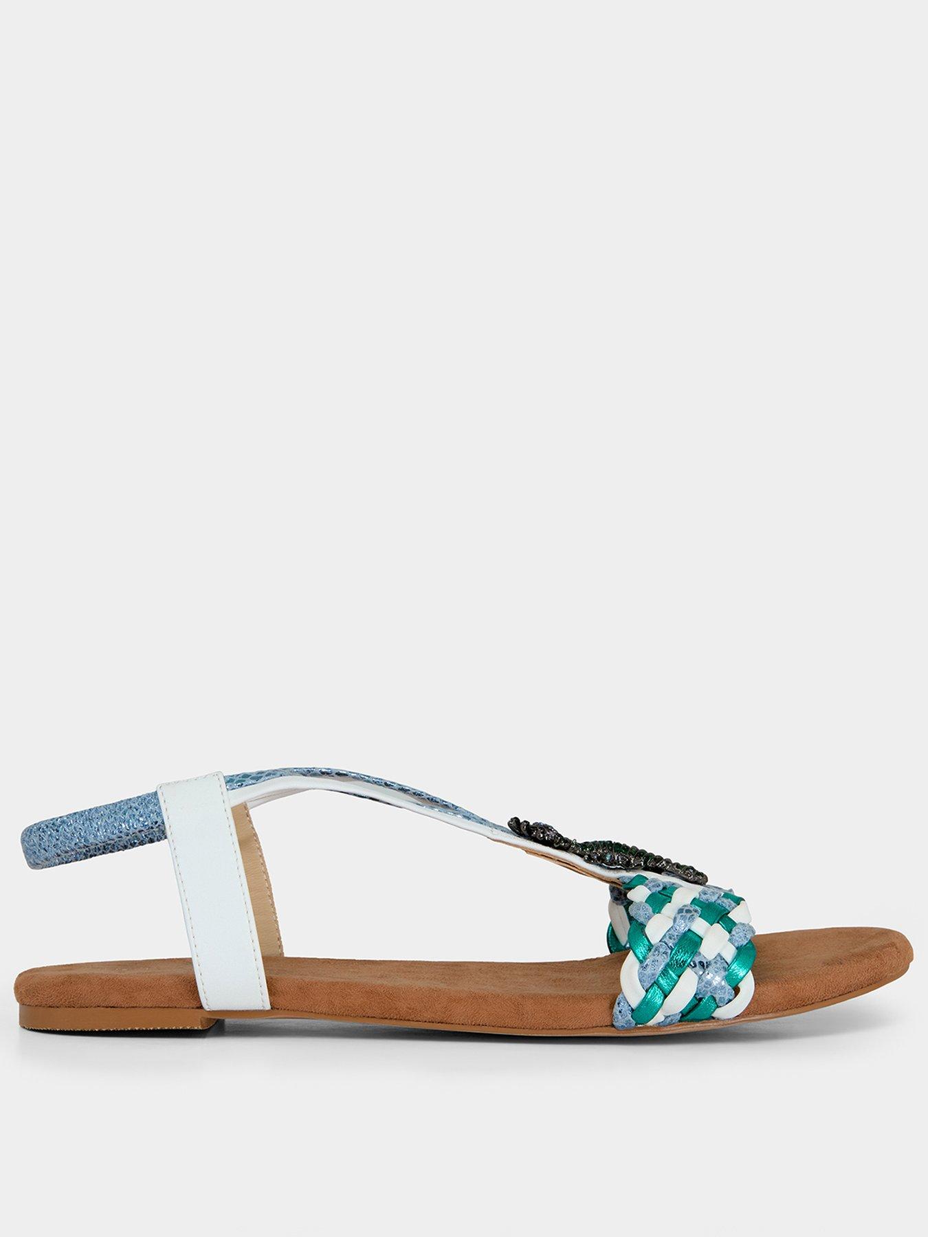 Image 1 of 5 of Joe Browns Shimmering Sea Horse Sandals - Blue