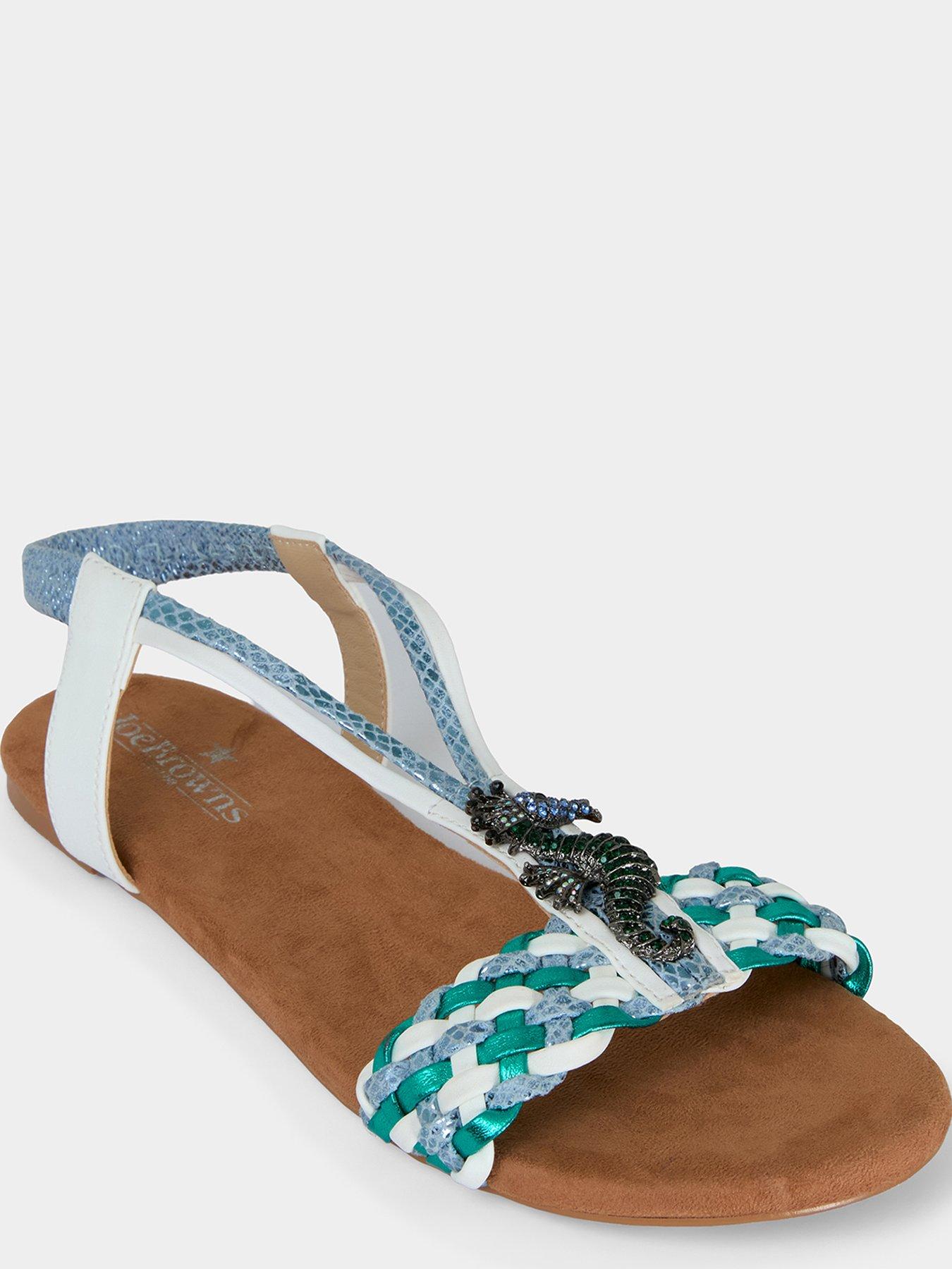 Image 5 of 5 of Joe Browns Shimmering Sea Horse Sandals - Blue