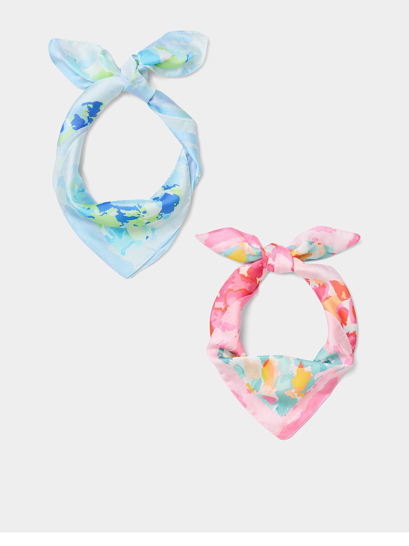 Image 1 of 6 of Joe Browns 2pc Watercolour Satin Scarves