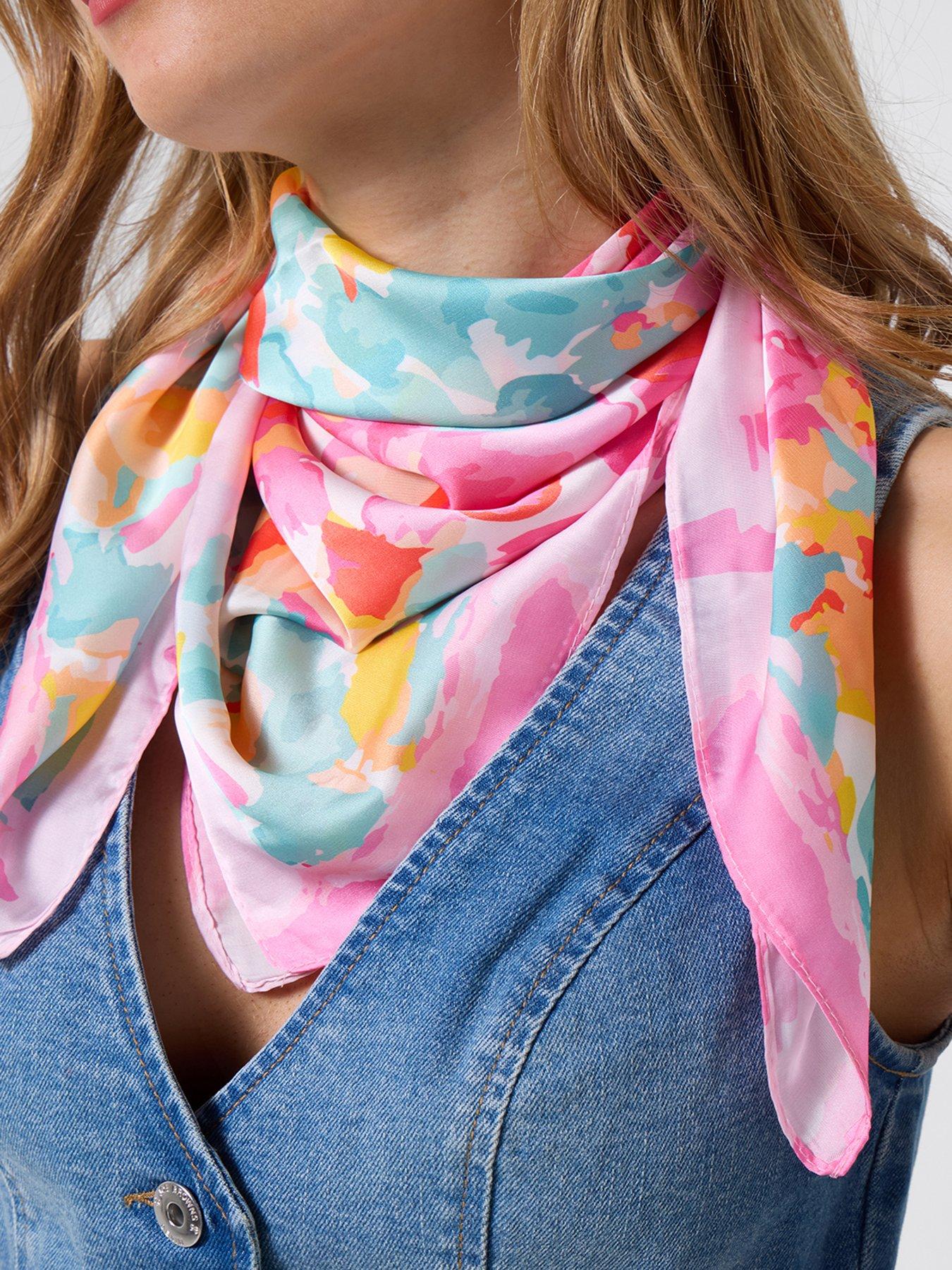 Image 2 of 6 of Joe Browns 2pc Watercolour Satin Scarves