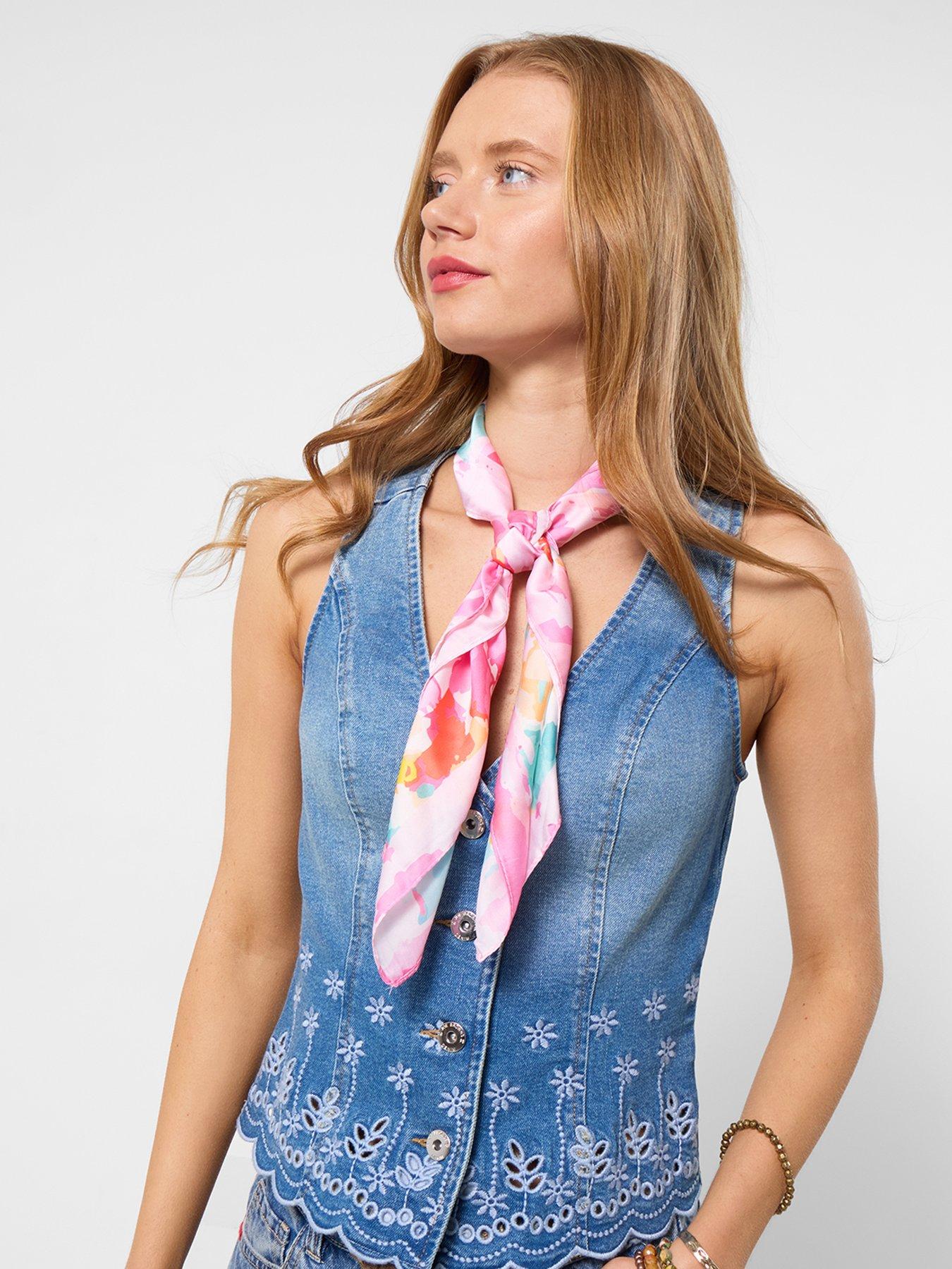 Image 3 of 6 of Joe Browns 2pc Watercolour Satin Scarves