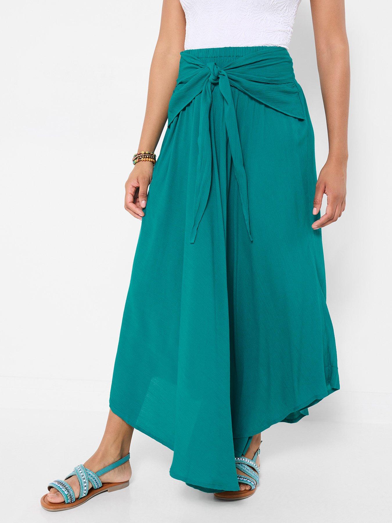 Image 4 of 6 of Joe Browns Beach Days Tie Front Skirt - Blue