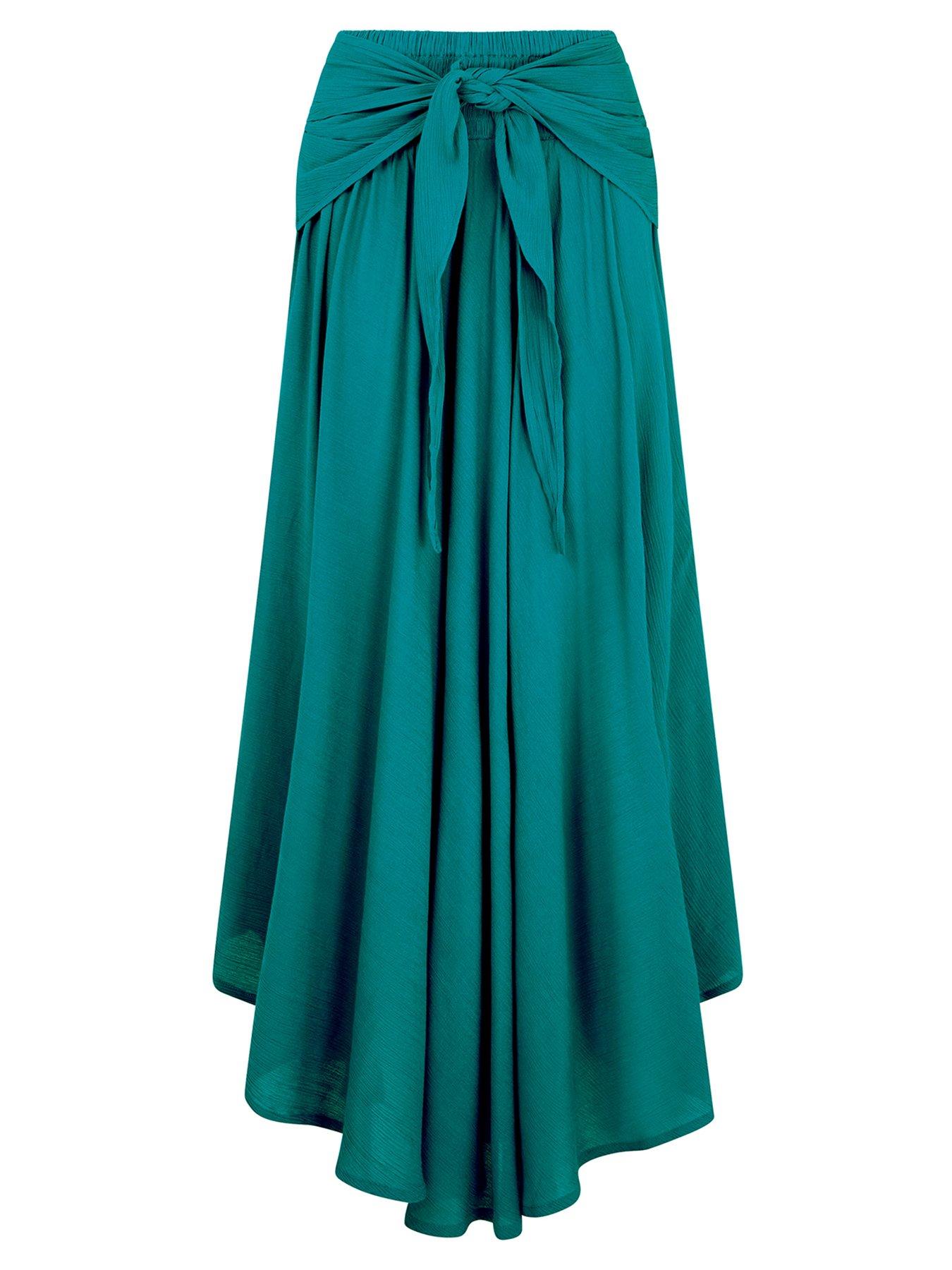 Image 6 of 6 of Joe Browns Beach Days Tie Front Skirt - Blue