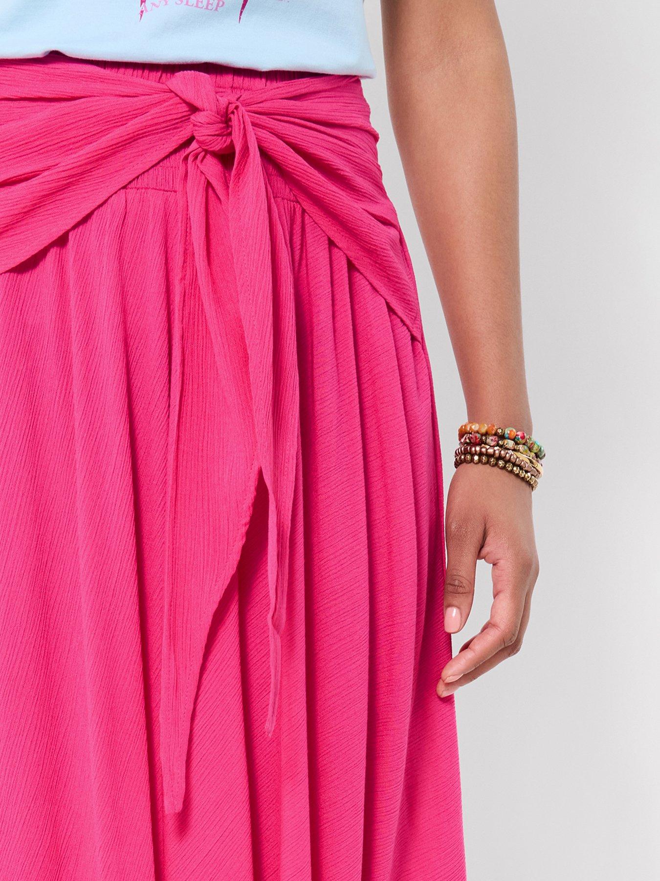 Image 4 of 5 of Joe Browns Beach Days Tie Front Skirt - Pink
