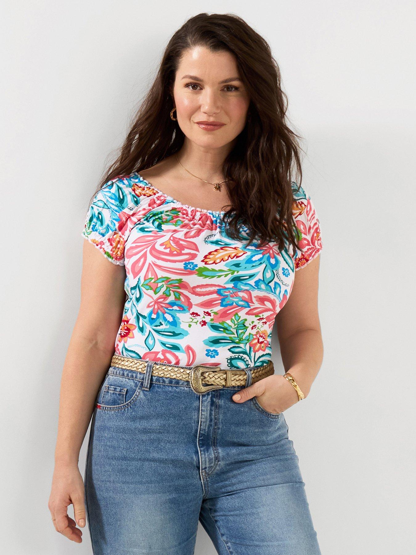 Joe Browns Beautiful Boho Jersey Top - White