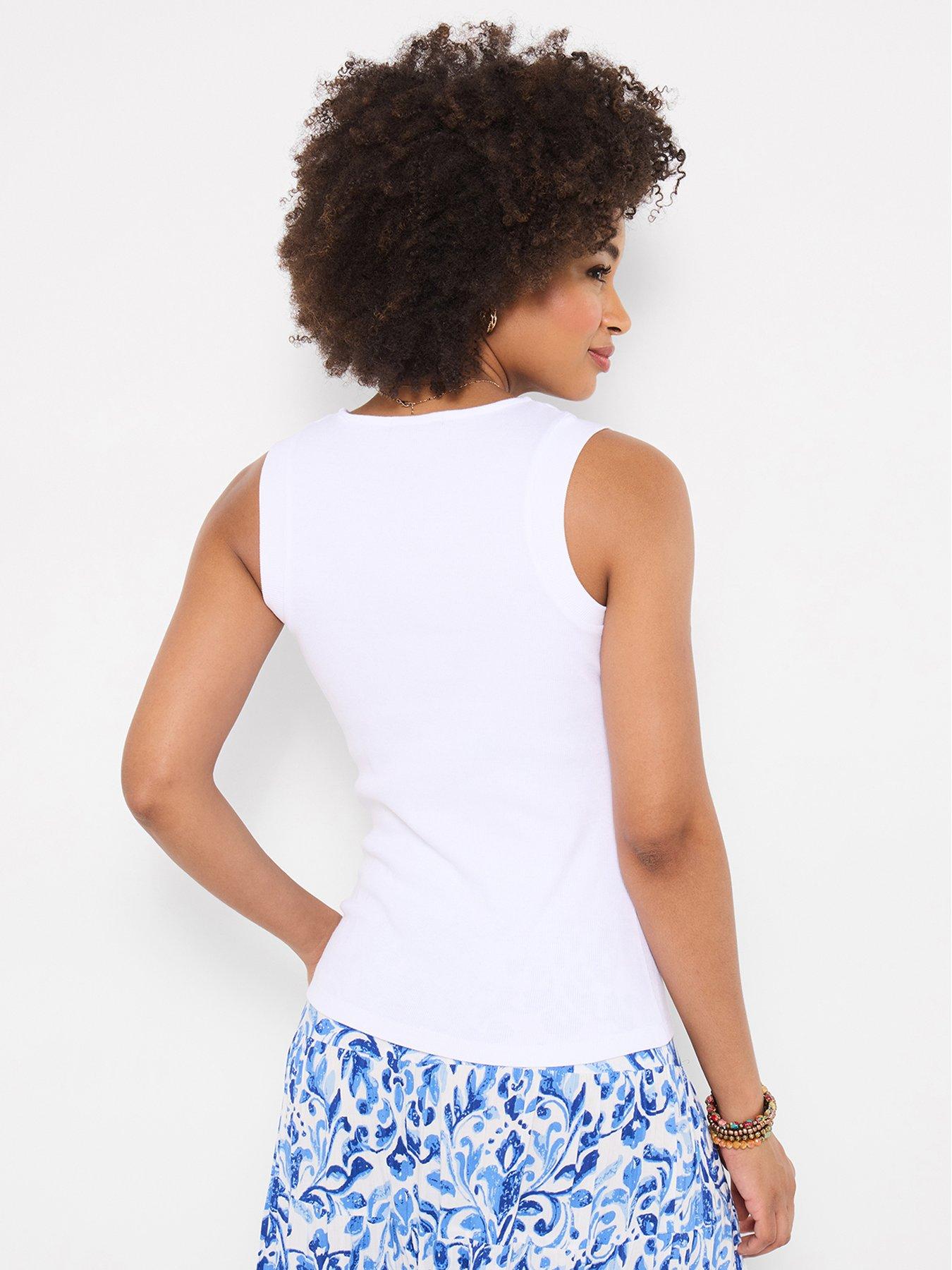 Image 2 of 5 of Joe Browns Connie Asymmetric Neck Vest - White
