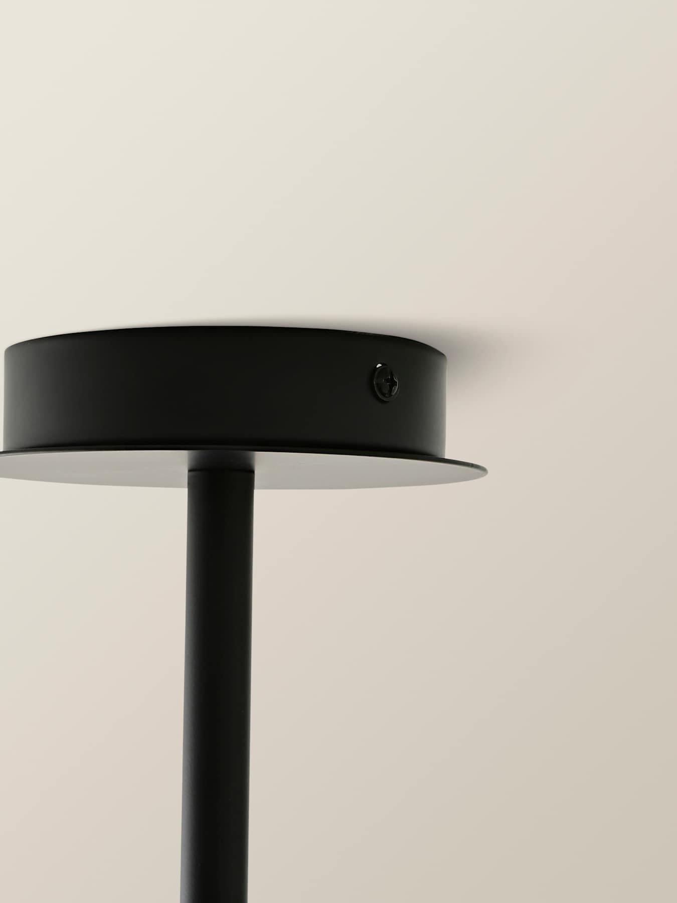  image of valuelights-canya-3-way-matte-black-ceiling-light-chandelier-with-clear-ribbed-shades