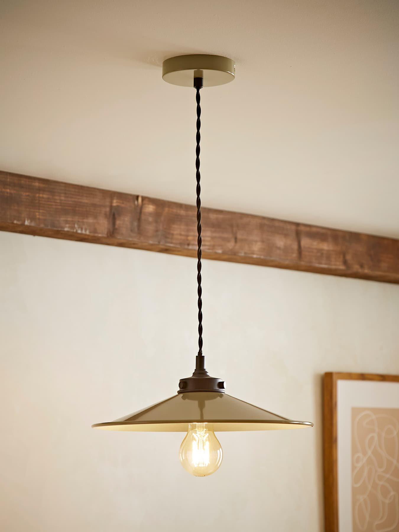 valuelights-hampstead-green-rolled-edge-tapered-pendant-ceiling-light