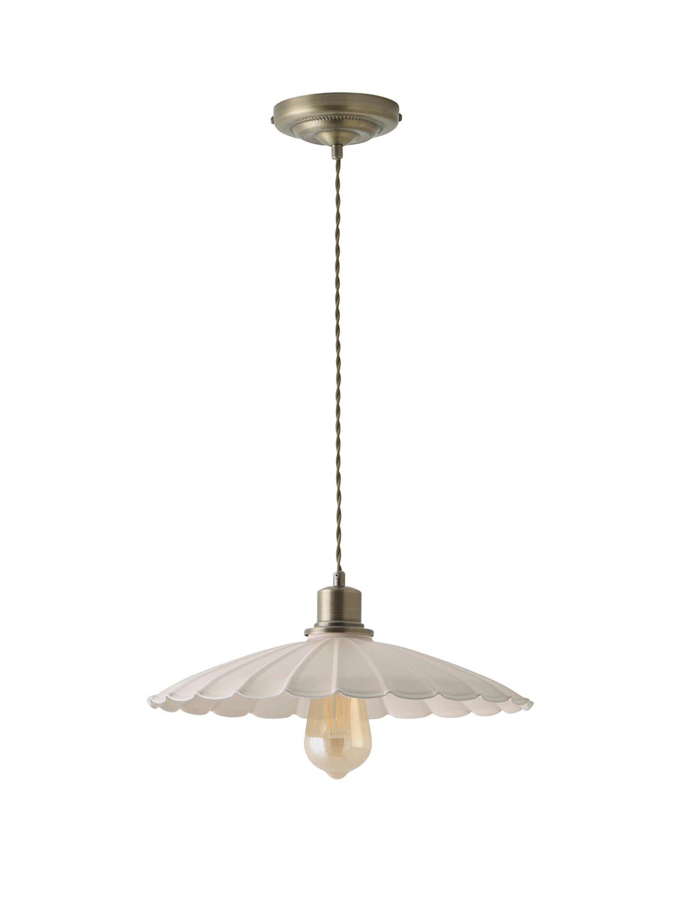  image of valuelights-holborn-cream-scallop-pendant-ceiling-light