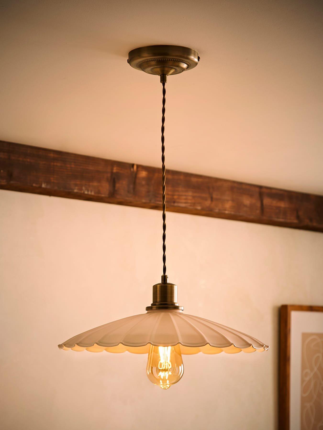  image of valuelights-holborn-cream-scallop-pendant-ceiling-light
