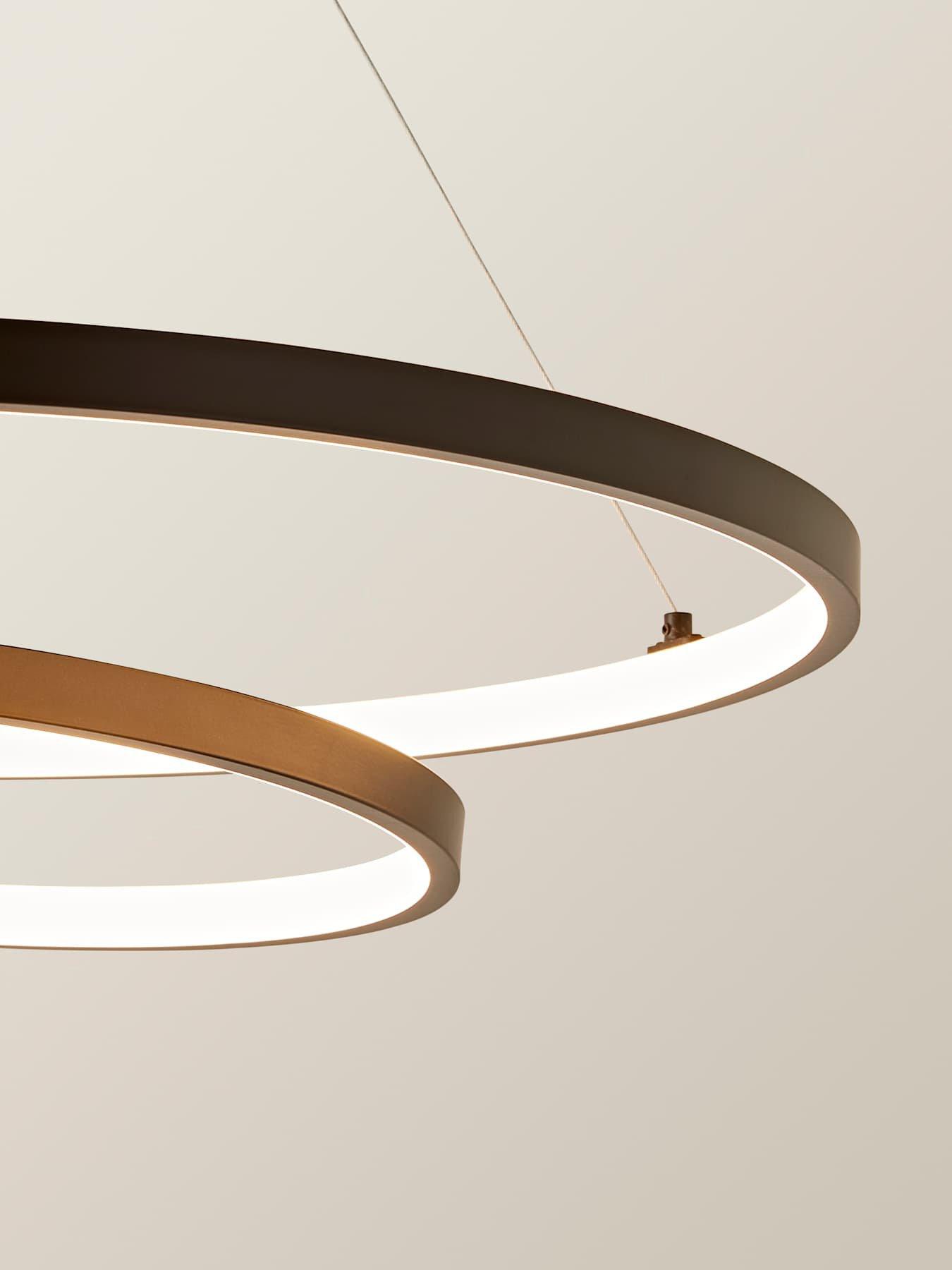  image of valuelights-infinity-black-loop-integrated-led-ceiling-light
