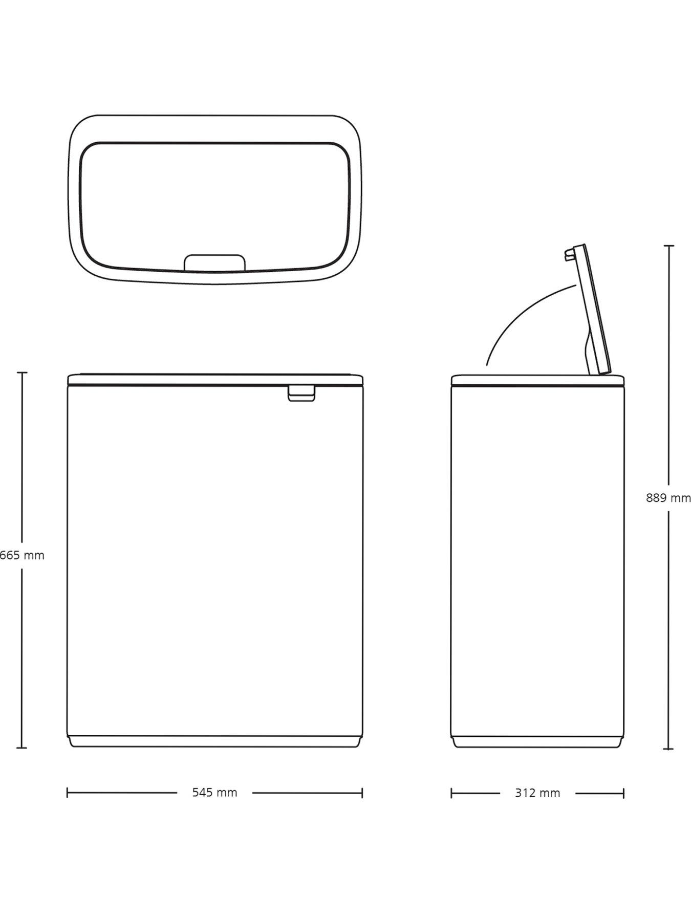 Image 6 of 6 of Brabantia Bo Touch Bin 2x30l