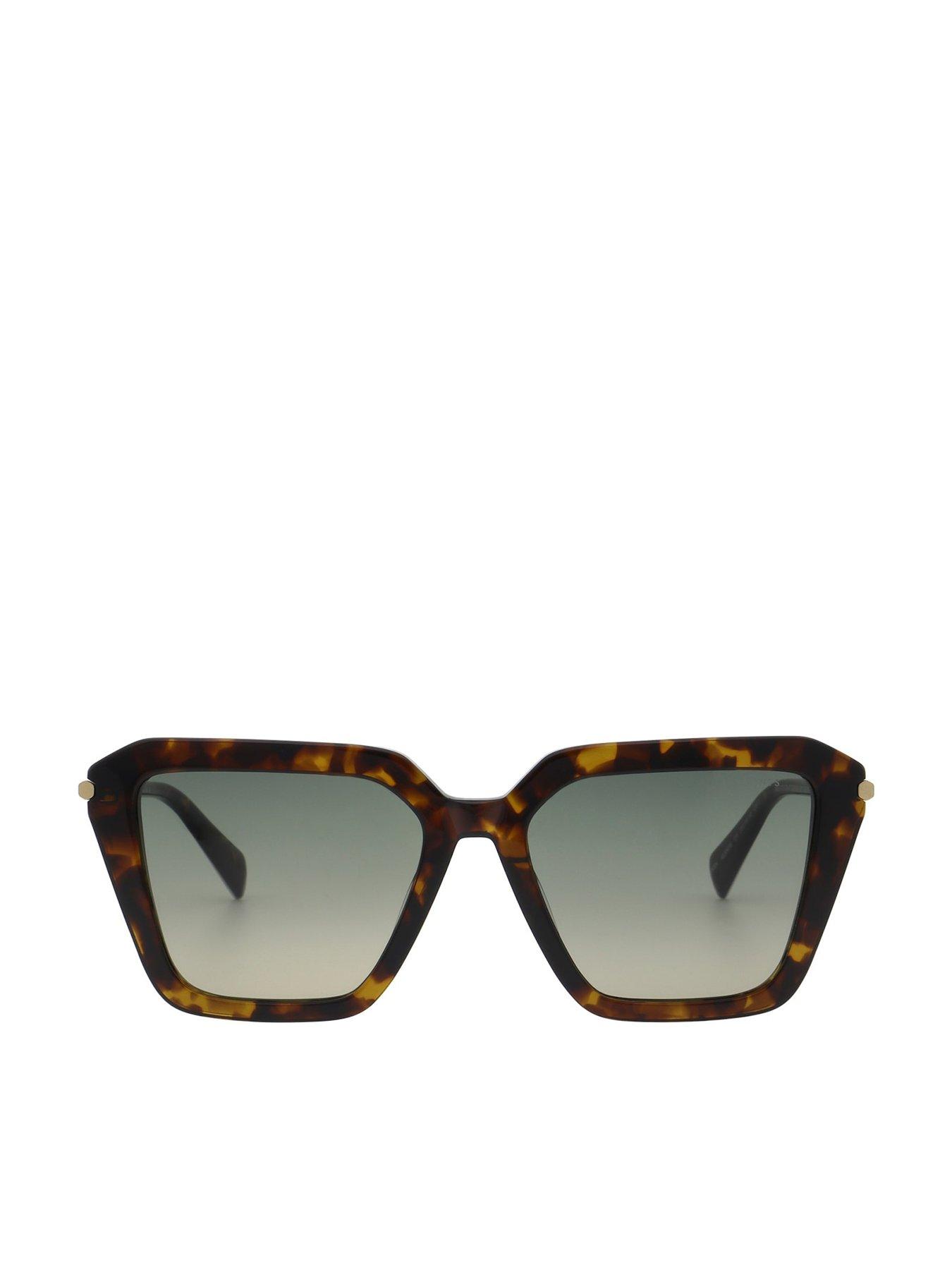 front image of allsaints-gwen-dark-tort-sunglass