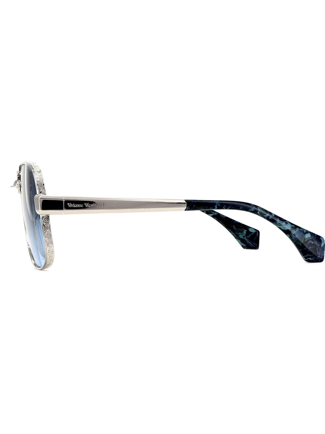 Image 2 of 3 of Vivienne Westwood Keith Silver Sunglasses