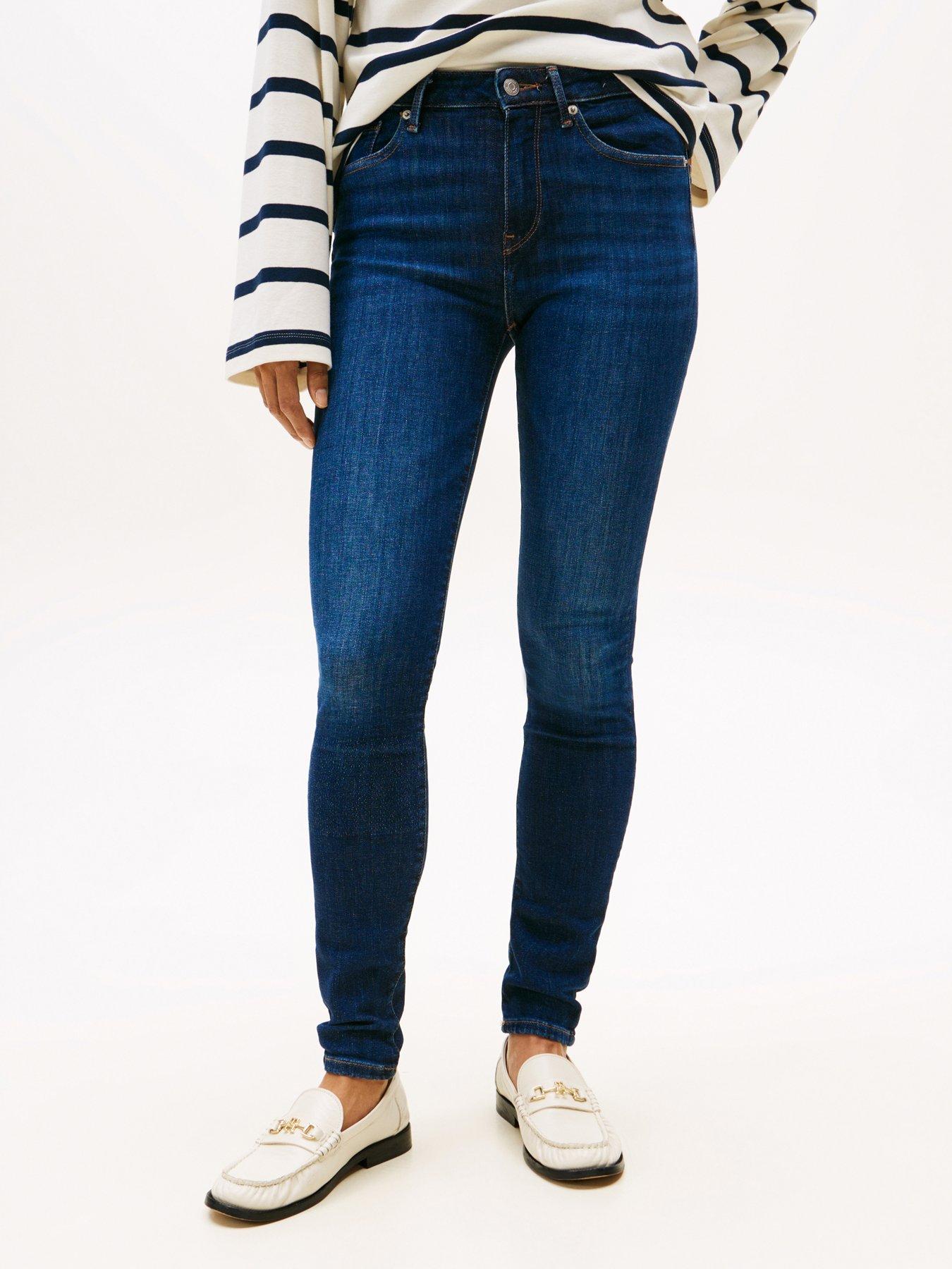 Tommy Hilfiger Como Mid Rise Skinny Jeans - Blue